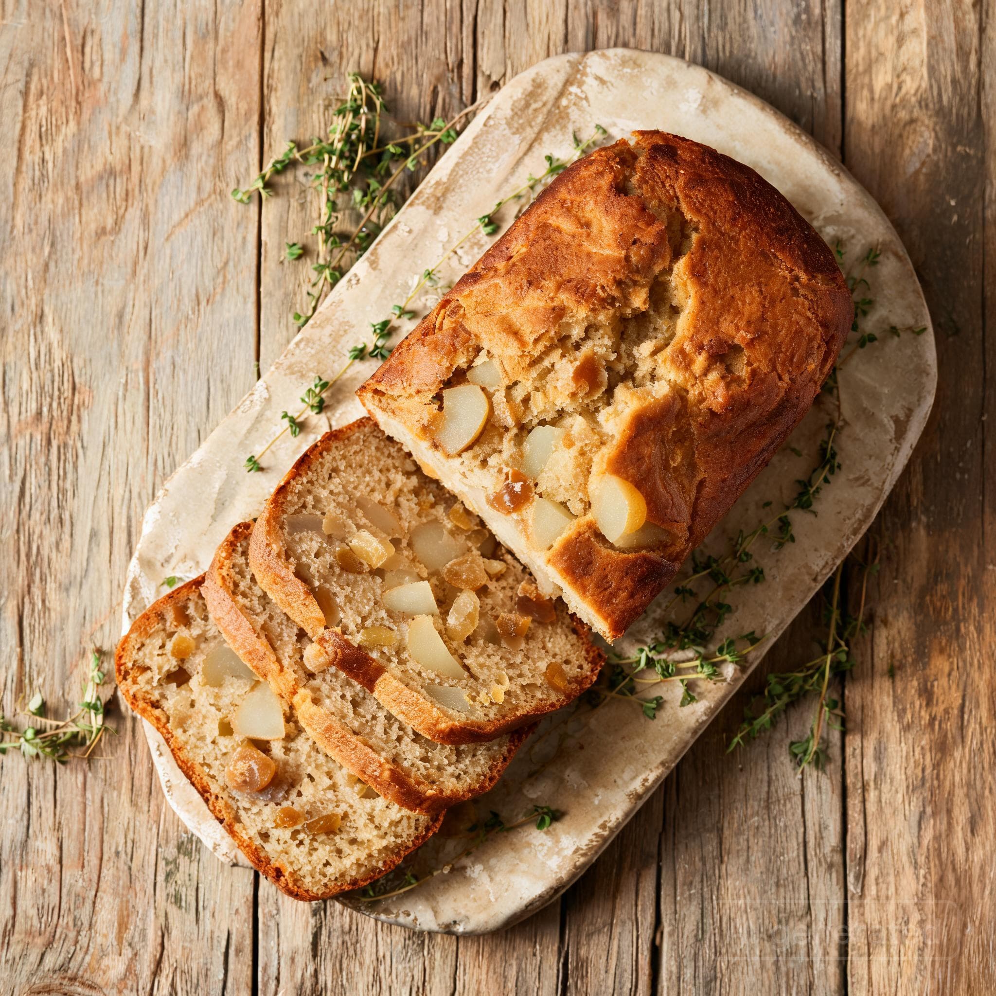 Saftiges Birnen-Ingwer-Brot