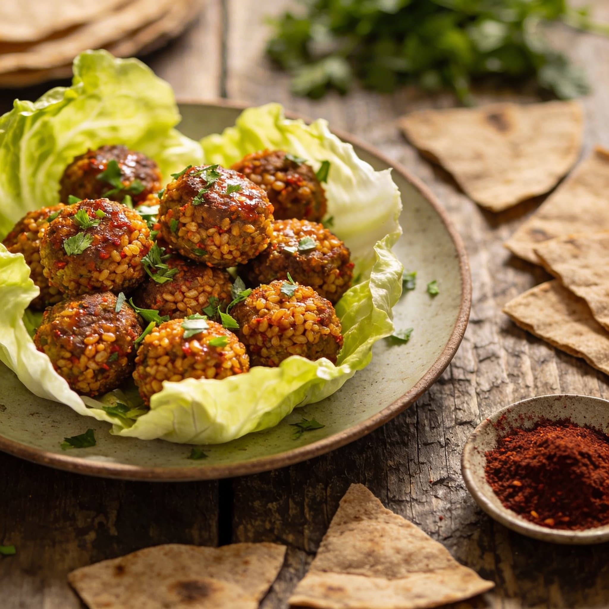 Würzige vegane Cig Köfte