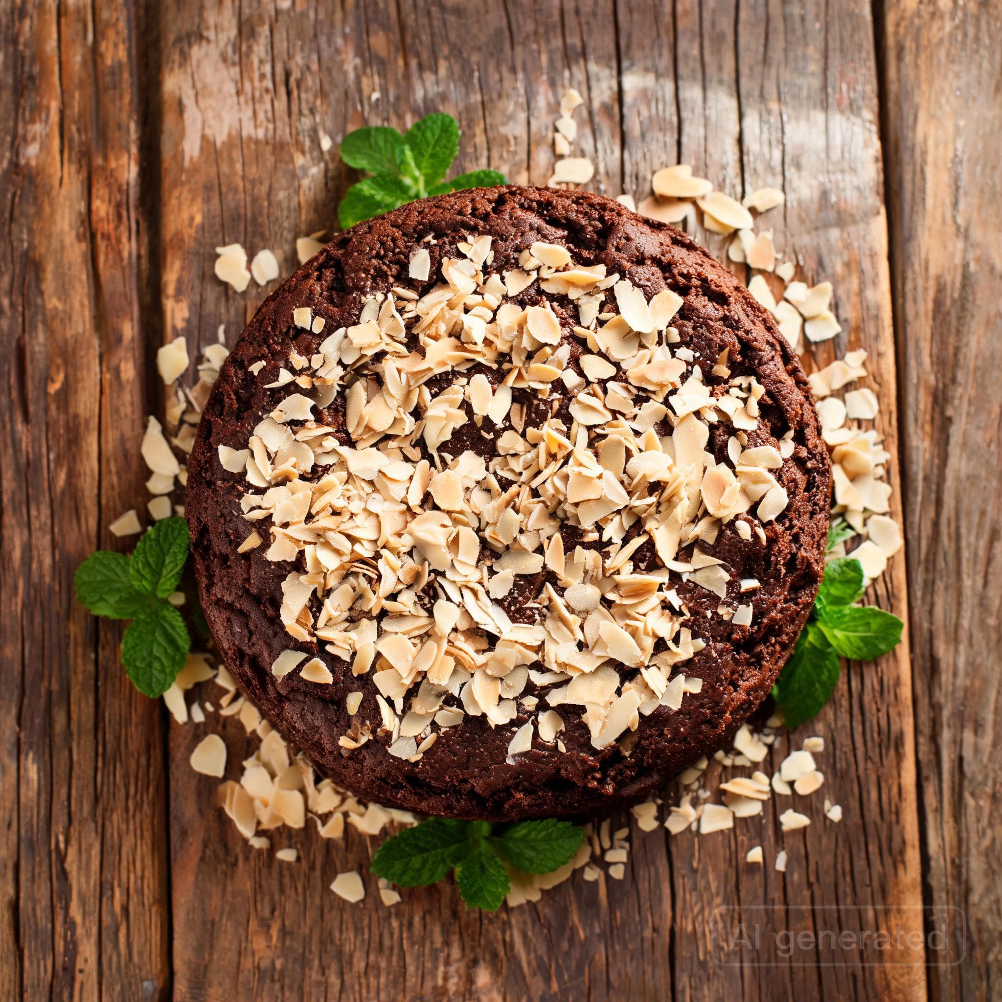Saftiger Schoko-Marzipan-Kuchen mit Mandeln