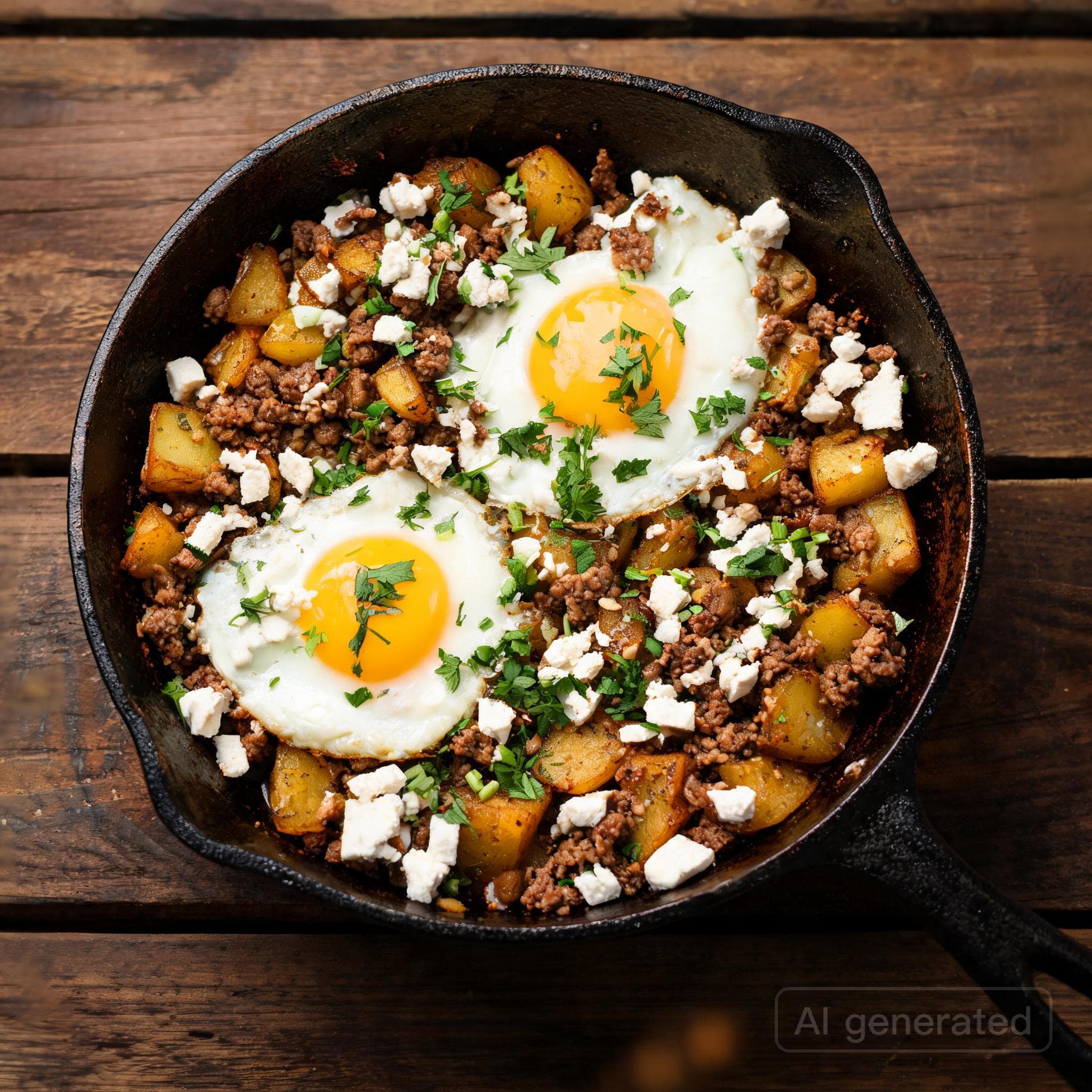 Würziges Hirtenfrühstück mit Feta