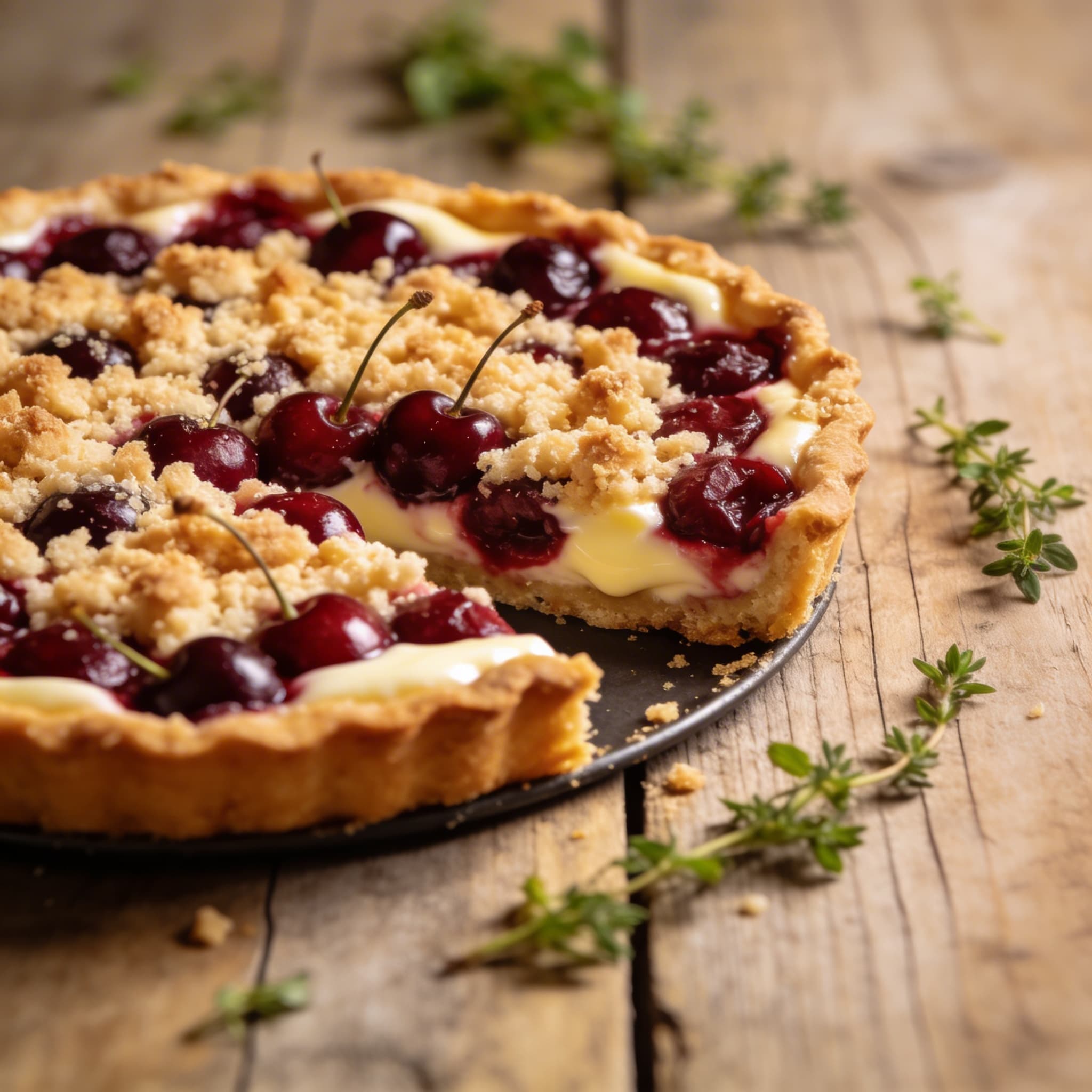Kirsch-Streusel-Tarte