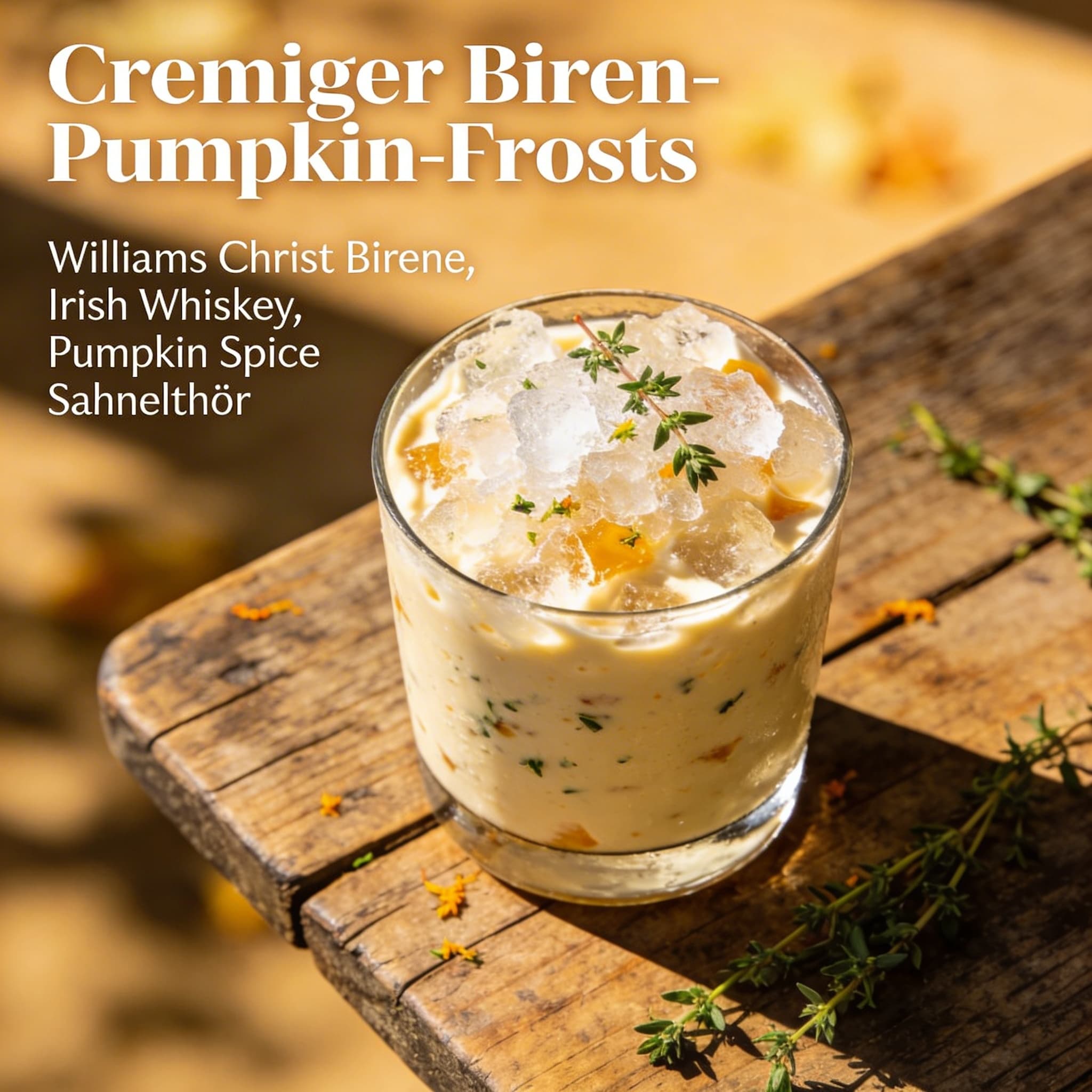 Cremiger Birnen-Pumpkin-Frost