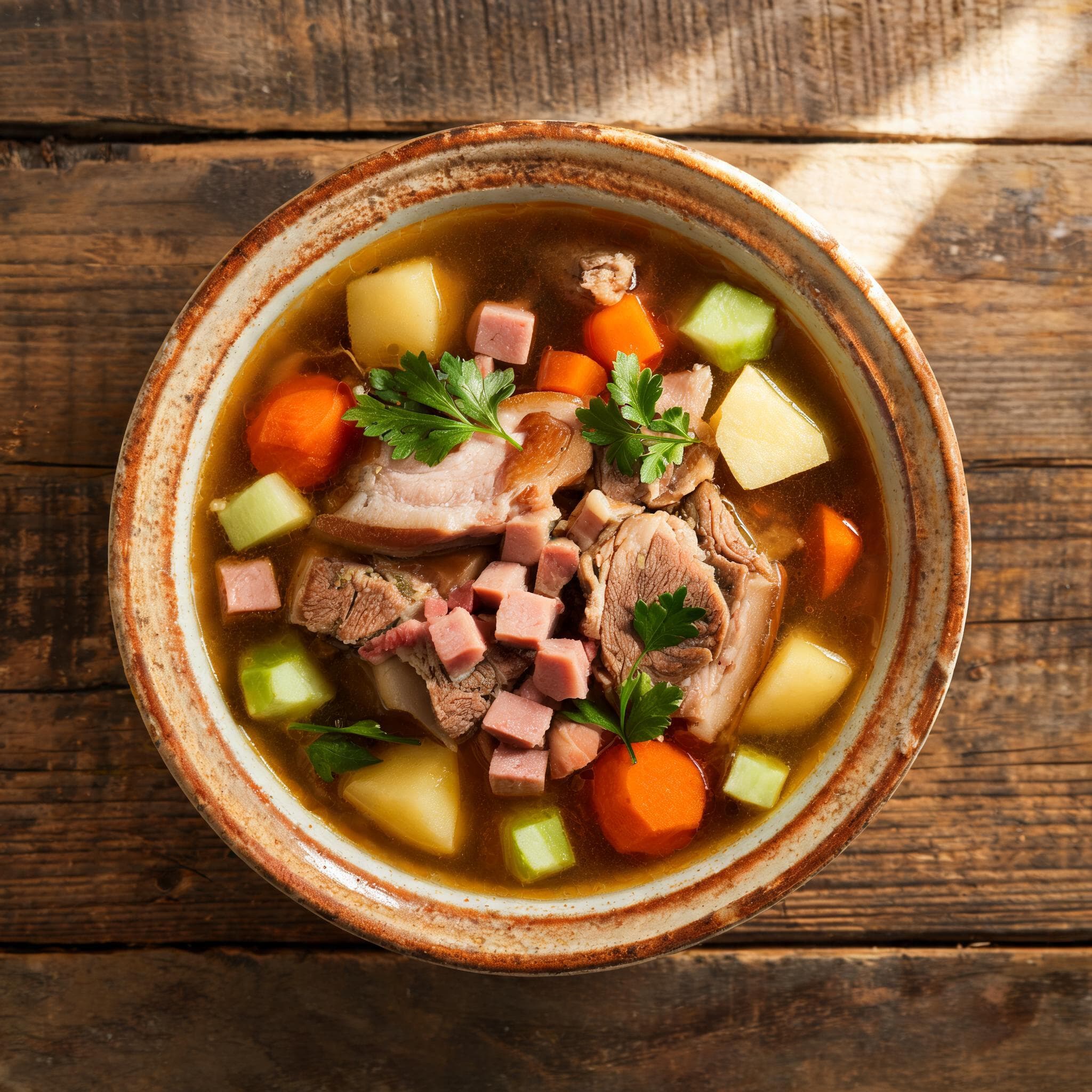 Carrot Stew with Kassler