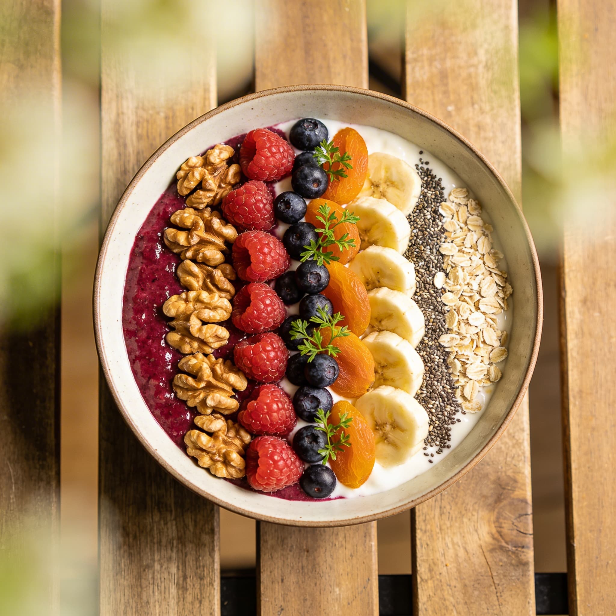 Bunte Beeren-Joghurt-Bowl