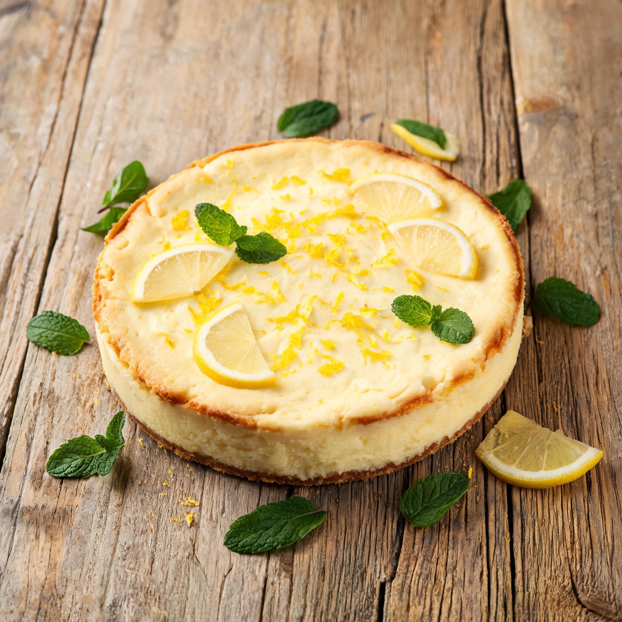 Crustless Semolina Cheesecake