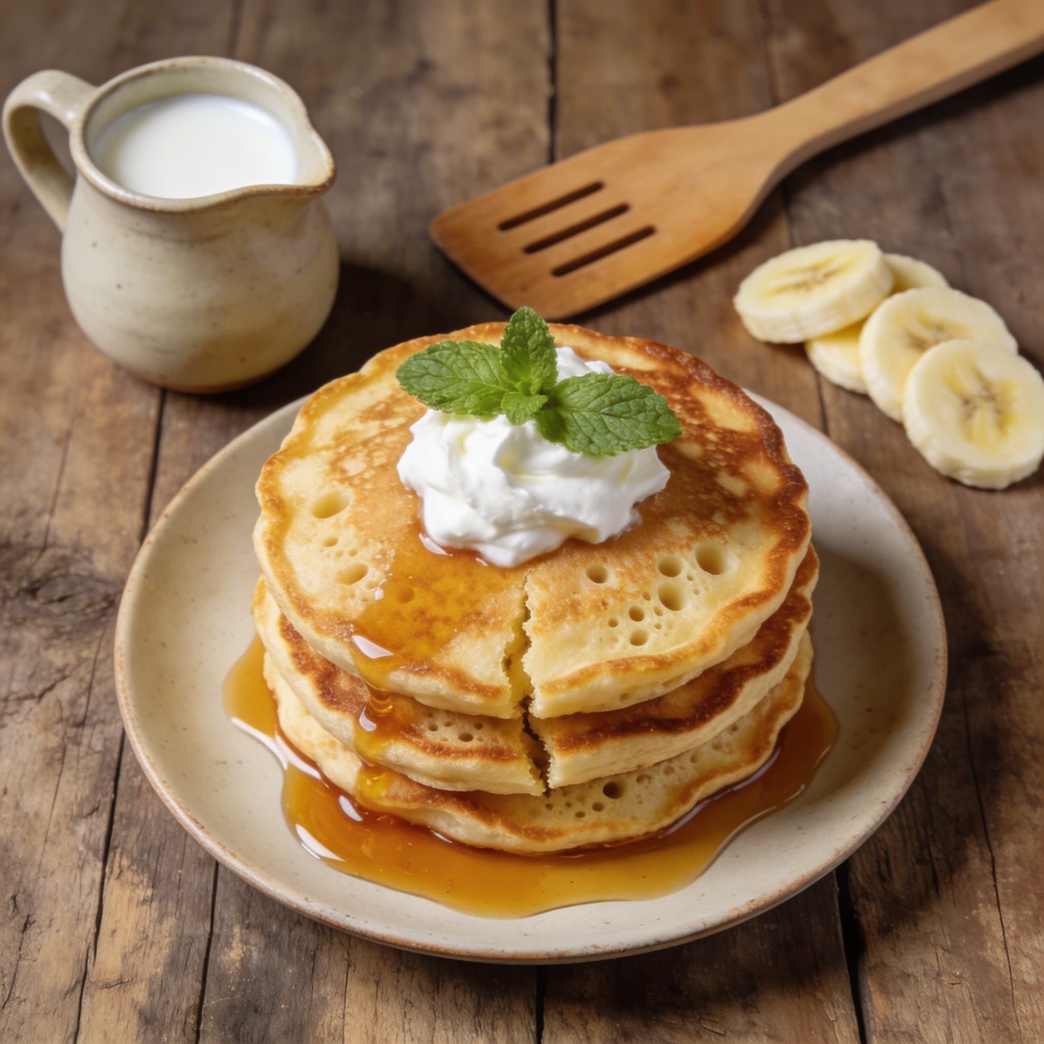 Fluffige Bananen-Pancakes