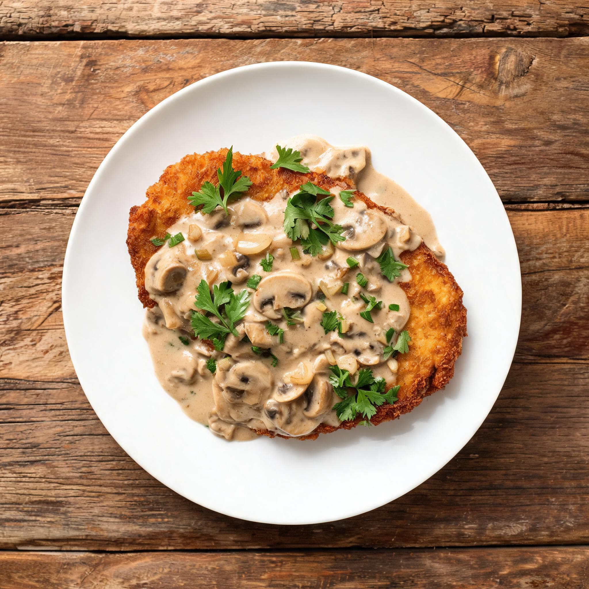 Mushroom Cream Schnitzel