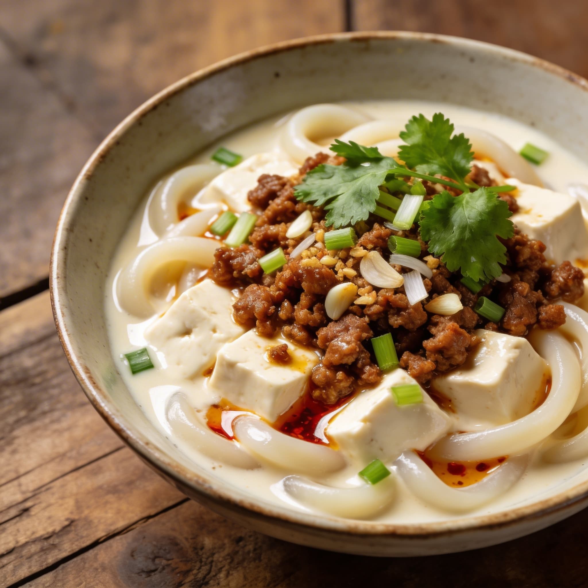Cremige Mapo Tofu Udon