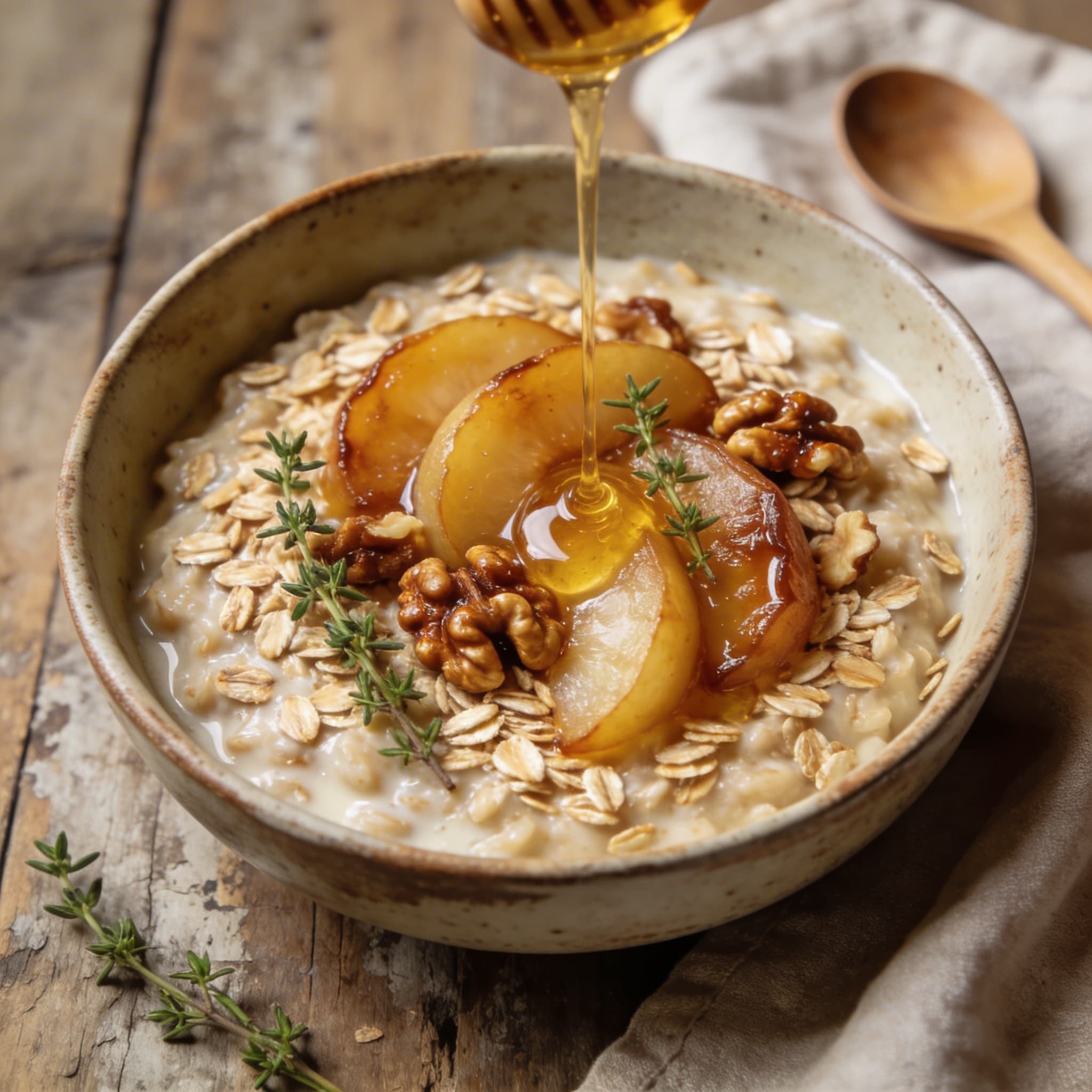 Cremiger Birnen-Zimt-Porridge