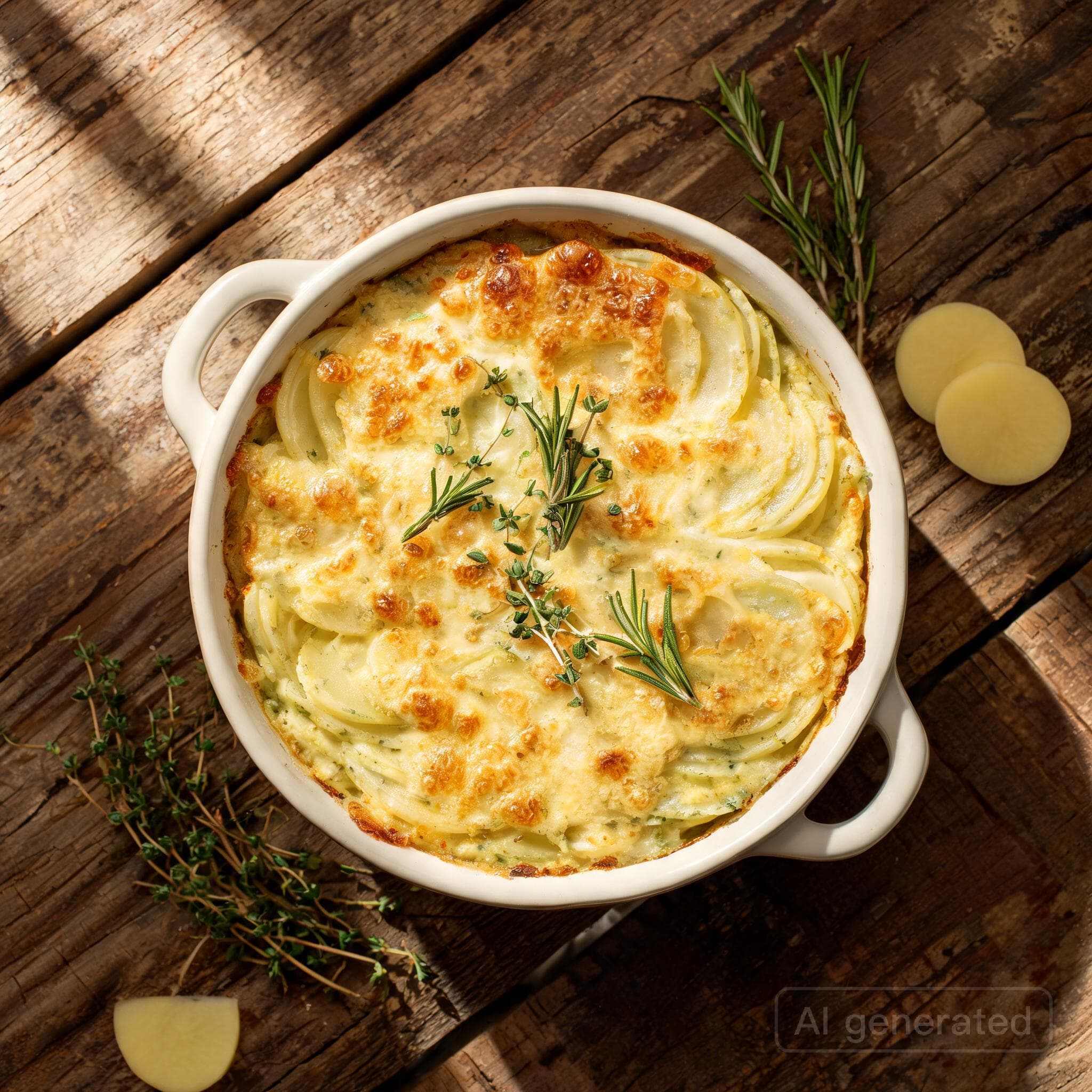 Cremiges Kartoffelgratin aus dem Airfryer