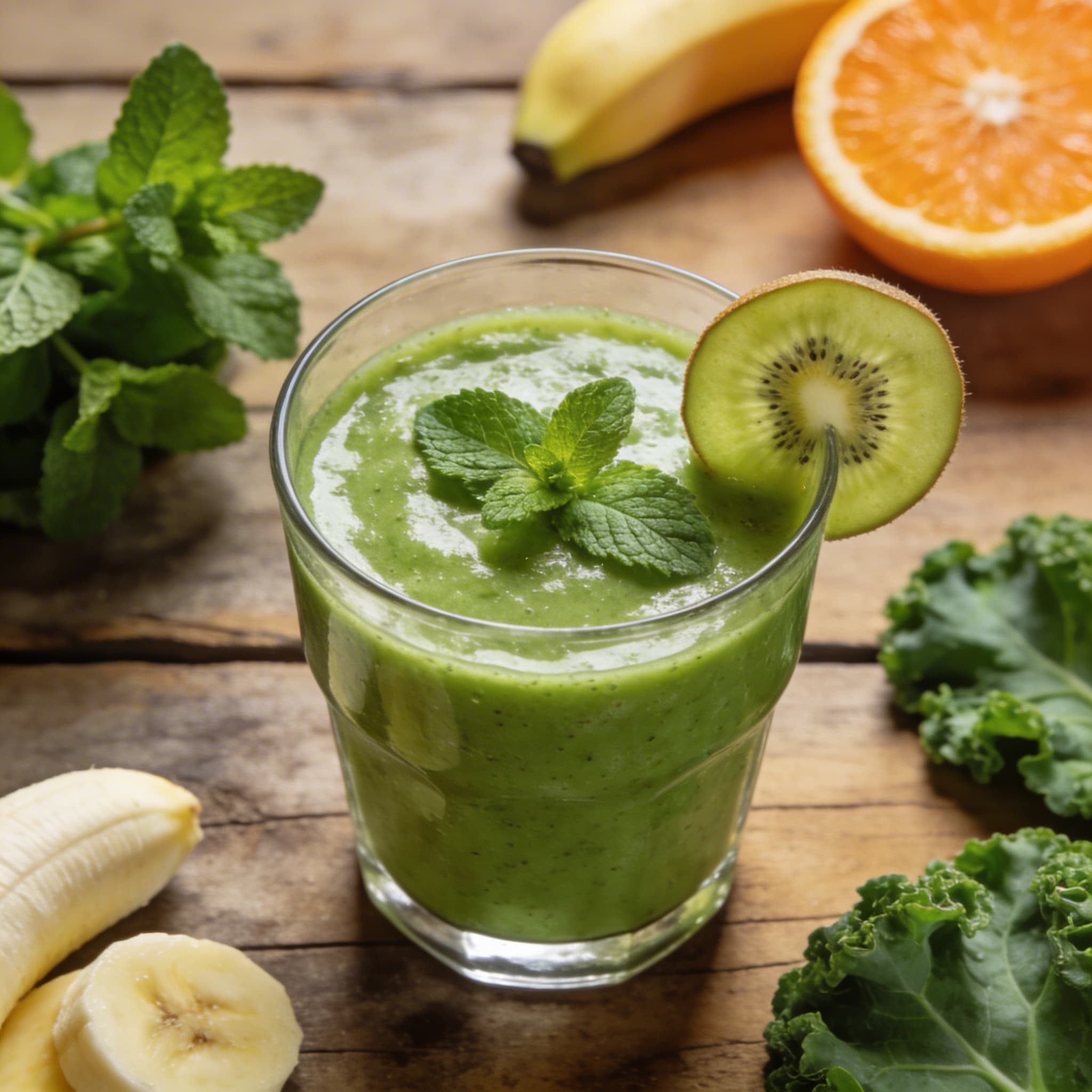 Grüner Smoothie mit Grünkohl