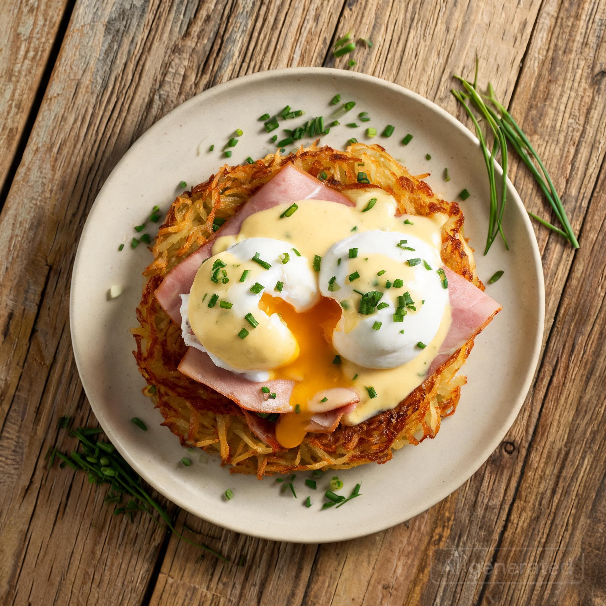 Knusprige Hashbrown Eggs Benedict