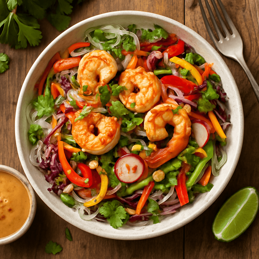 Summer Roll Salad with Shrimp