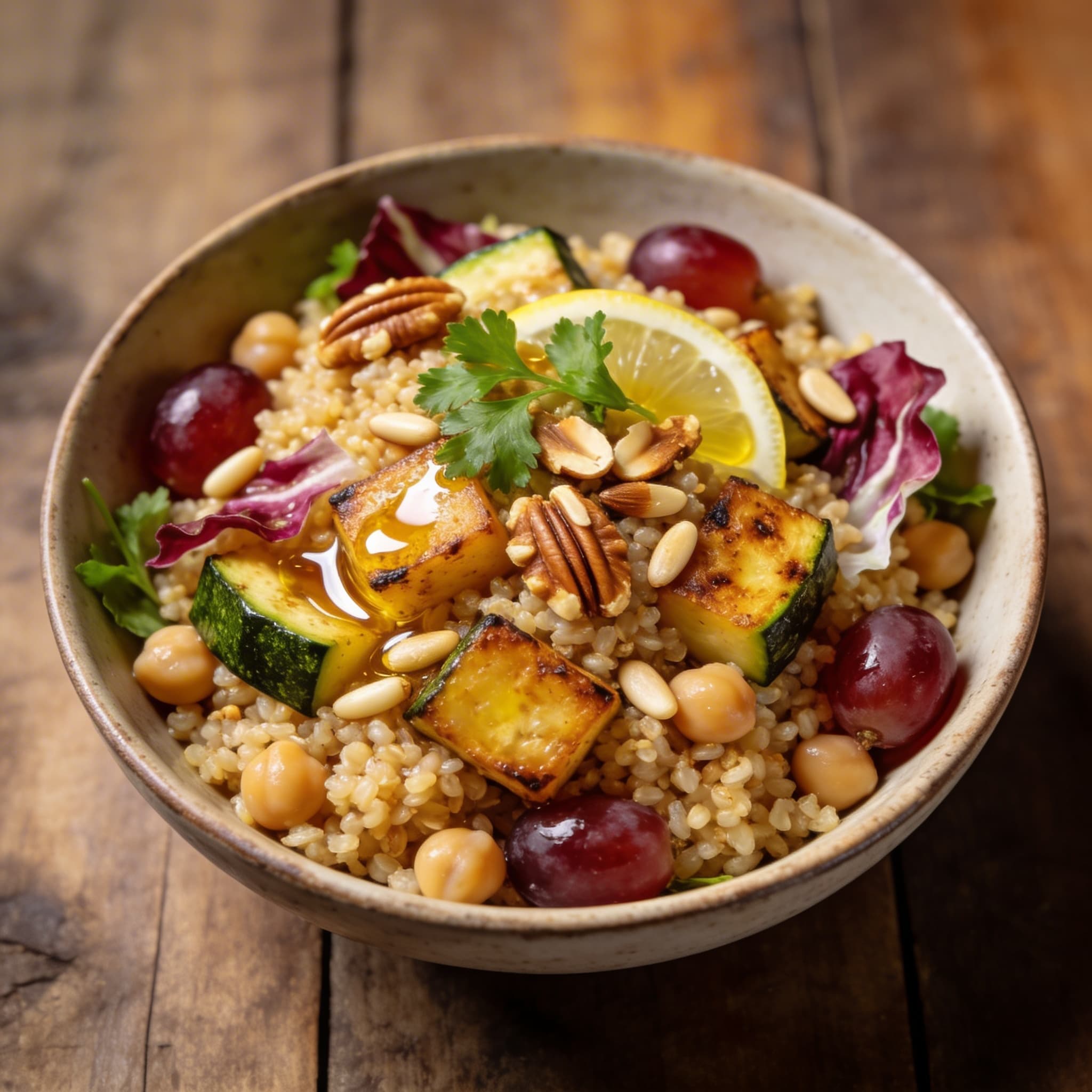 Warmer Zucchini-Bulgur-Salat