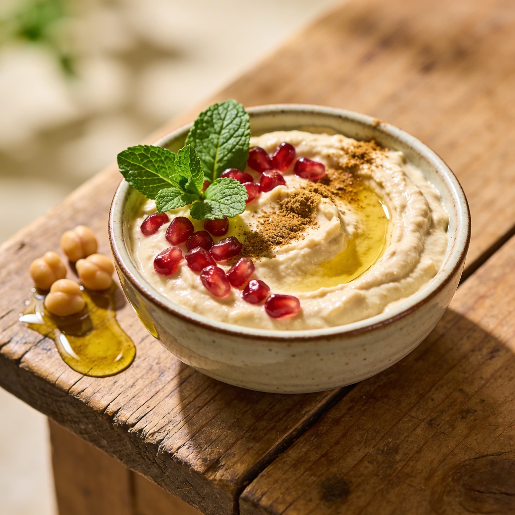 Cremiger Kichererbsen-Joghurt-Dip