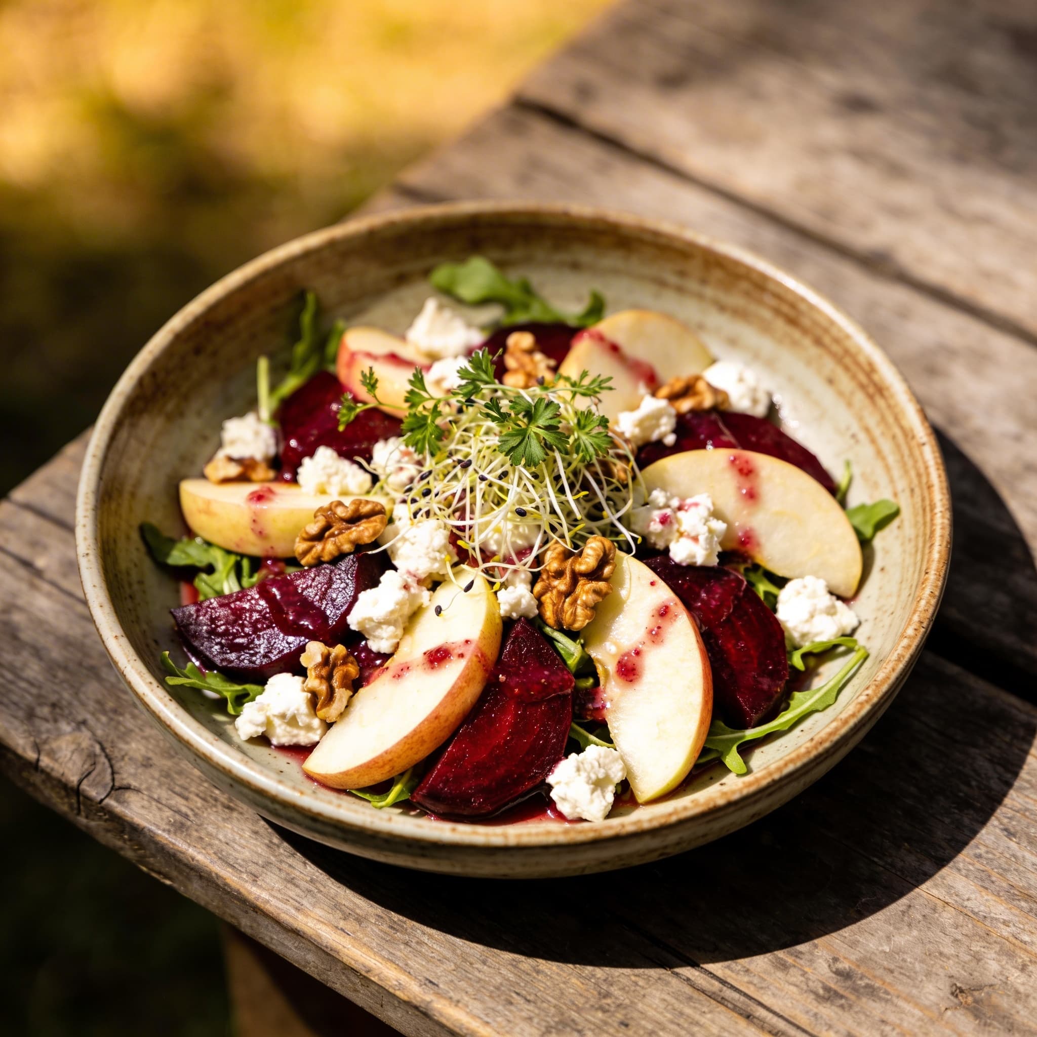 Apfel-Rote-Bete-Salat mit Feta
