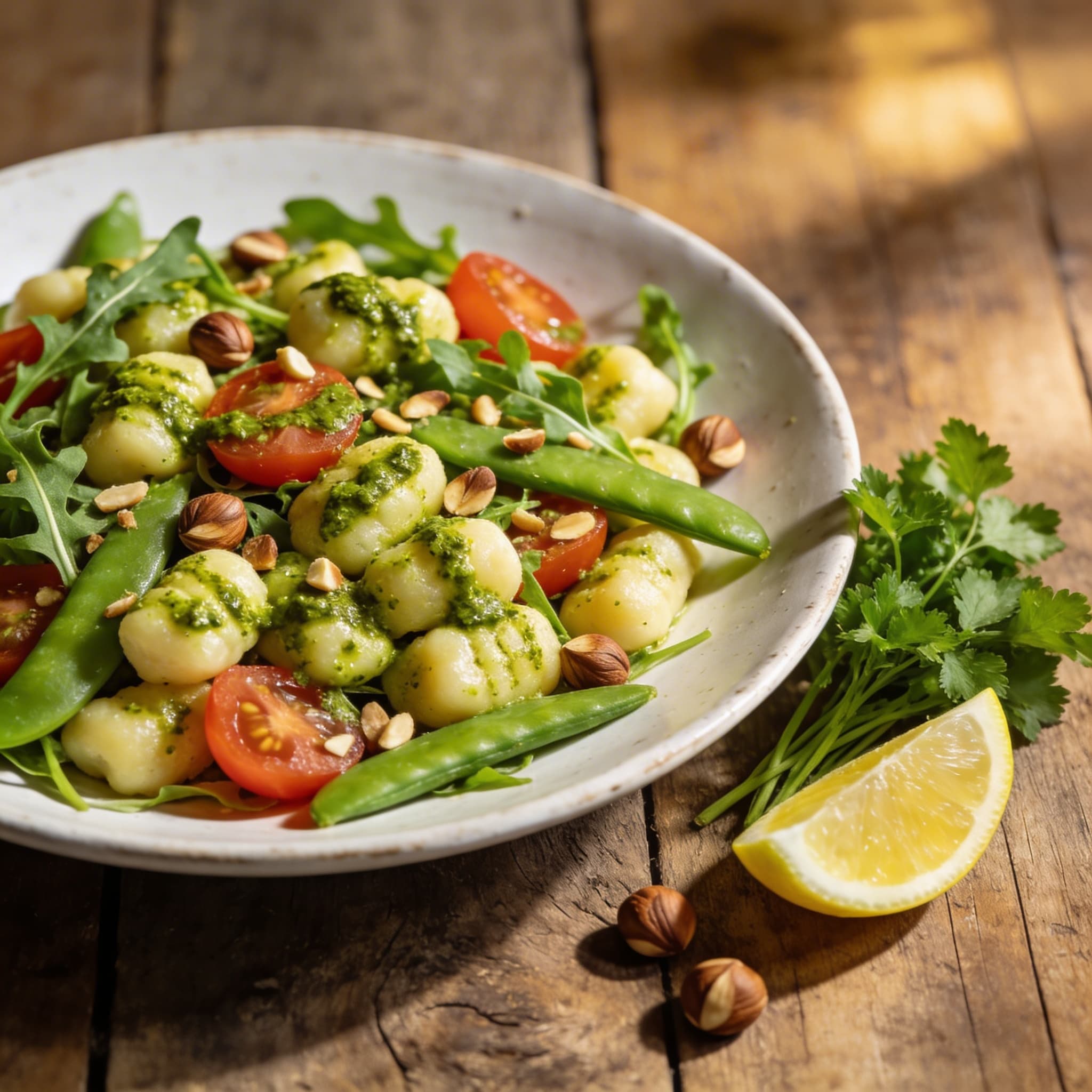 Gnocchi-Salat mit Petersilien-Pesto