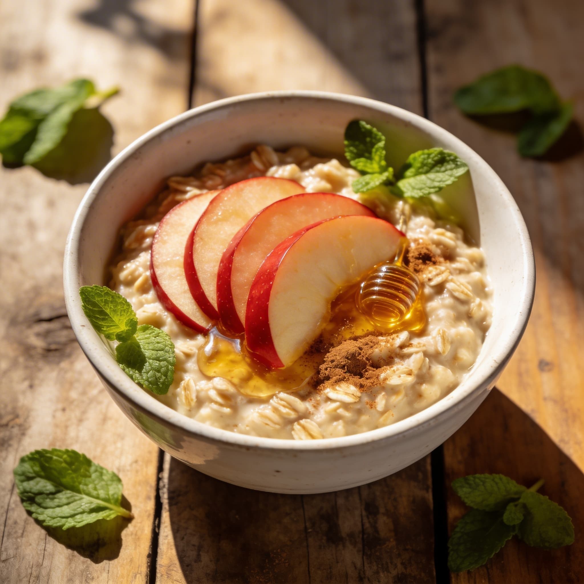 Warmer Apfel-Zimt-Porridge