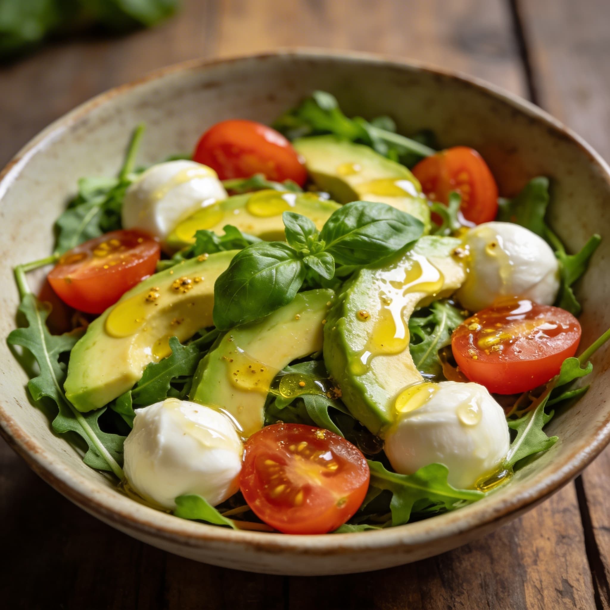 Avocado Tomaten Mozzarella Salat