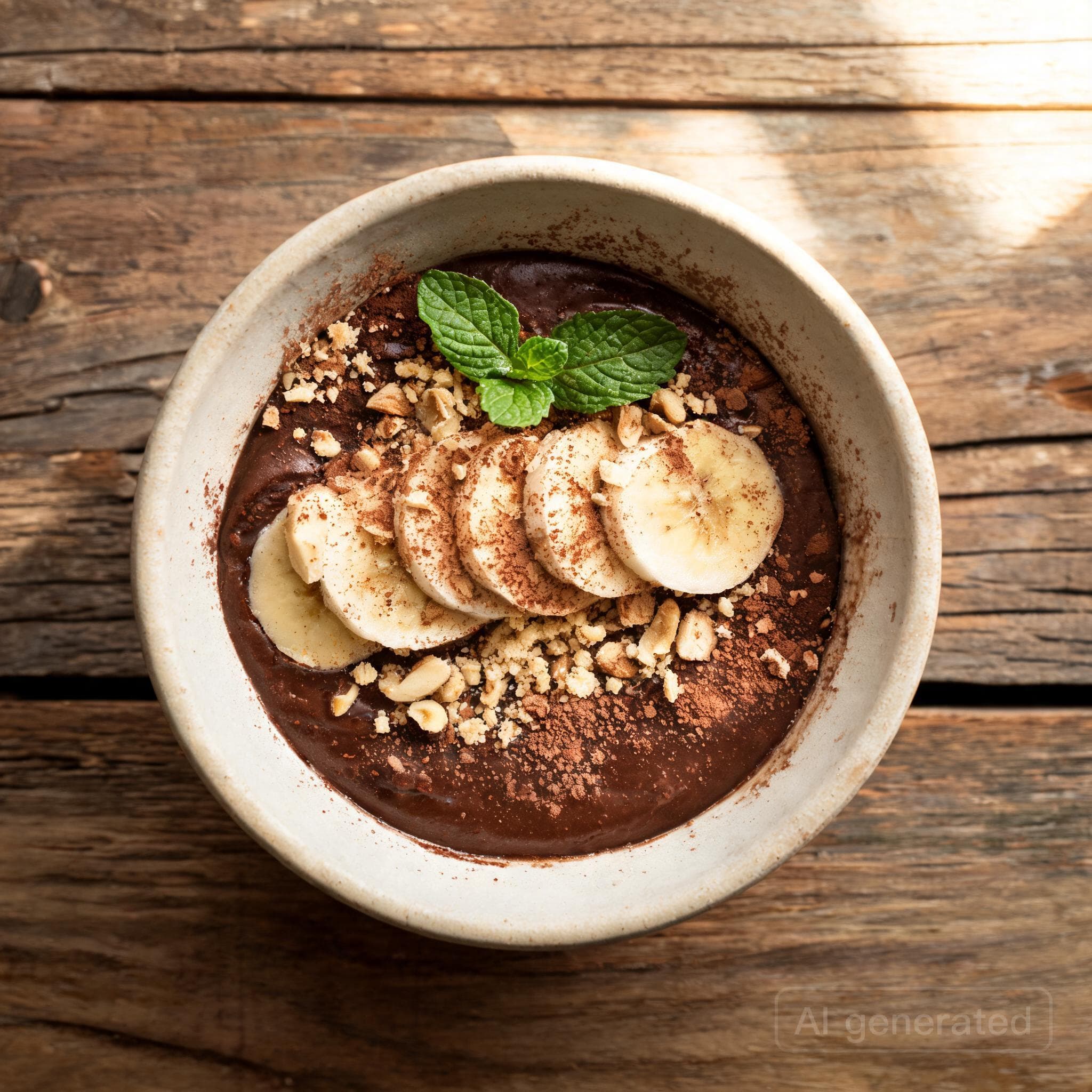 Cremiger Schoko-Bananen-Pudding