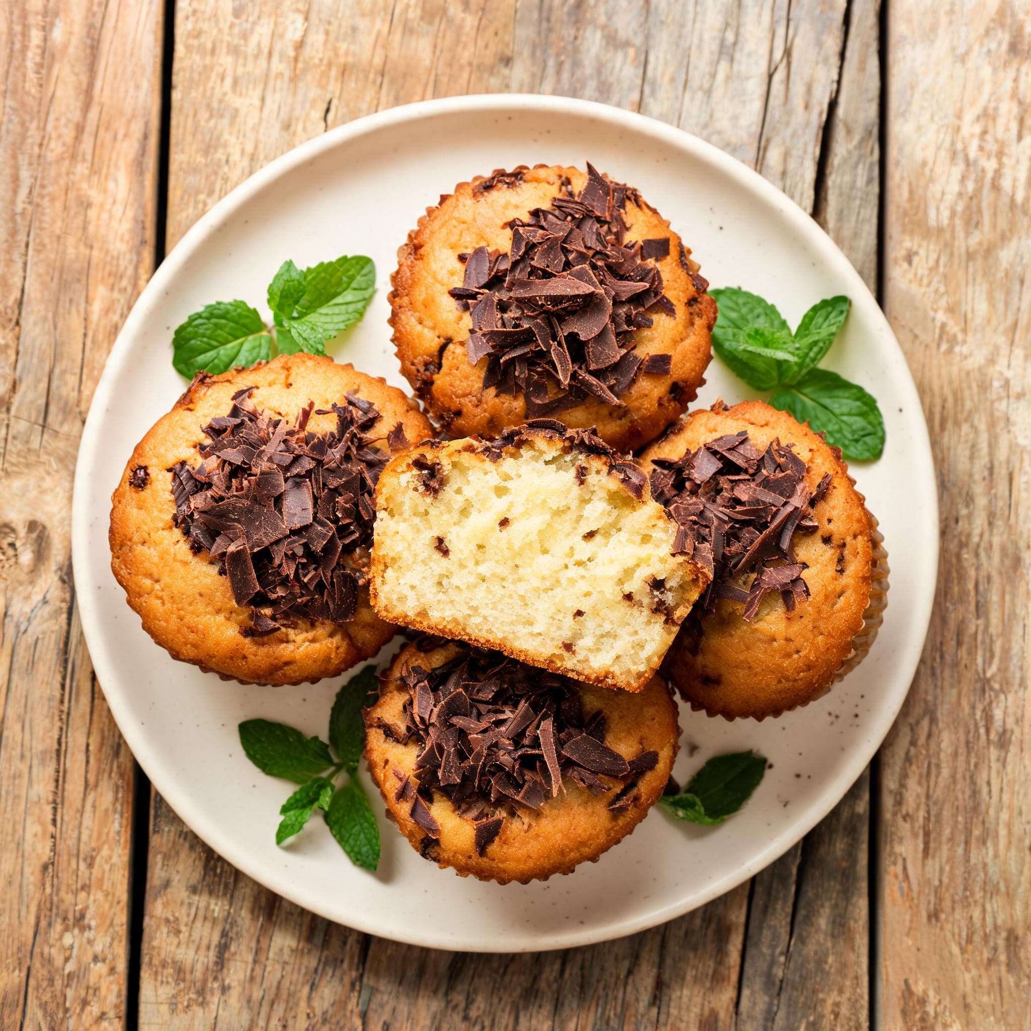 Eggnog Liqueur Chocolate Muffins