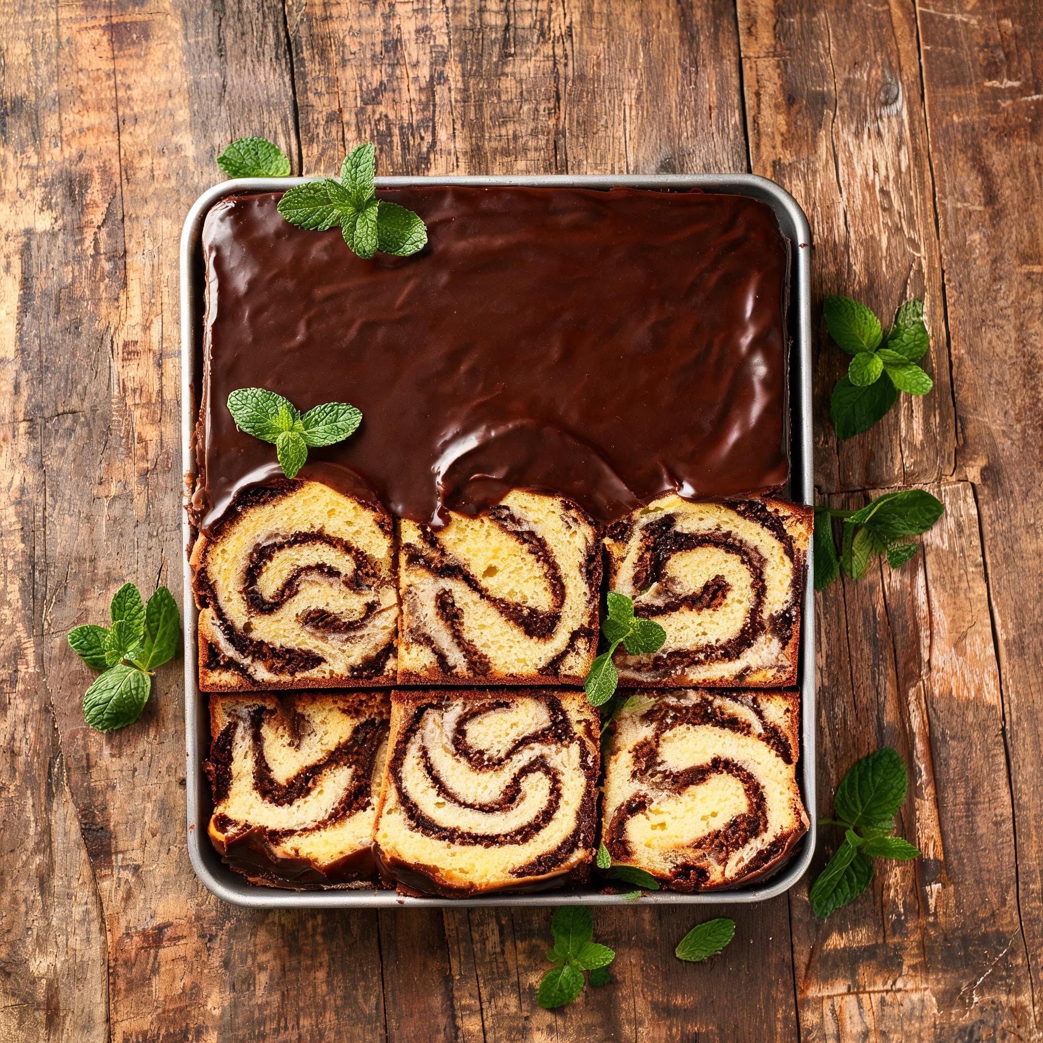 Marmorkuchen vom Blech