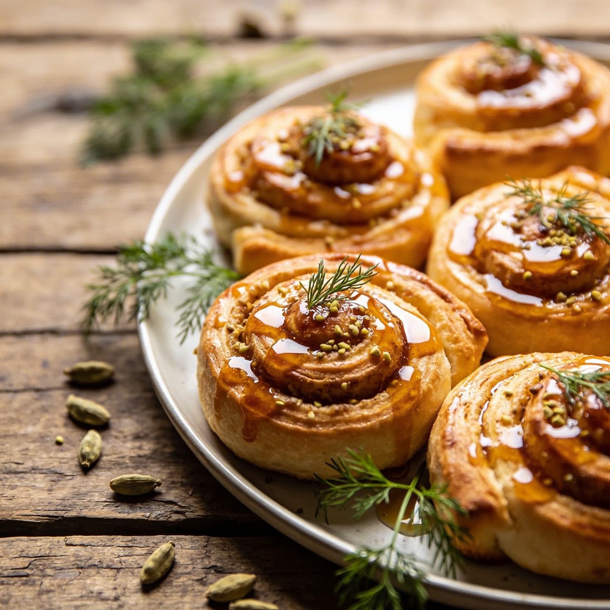 Schwedische Kardamomschnecken