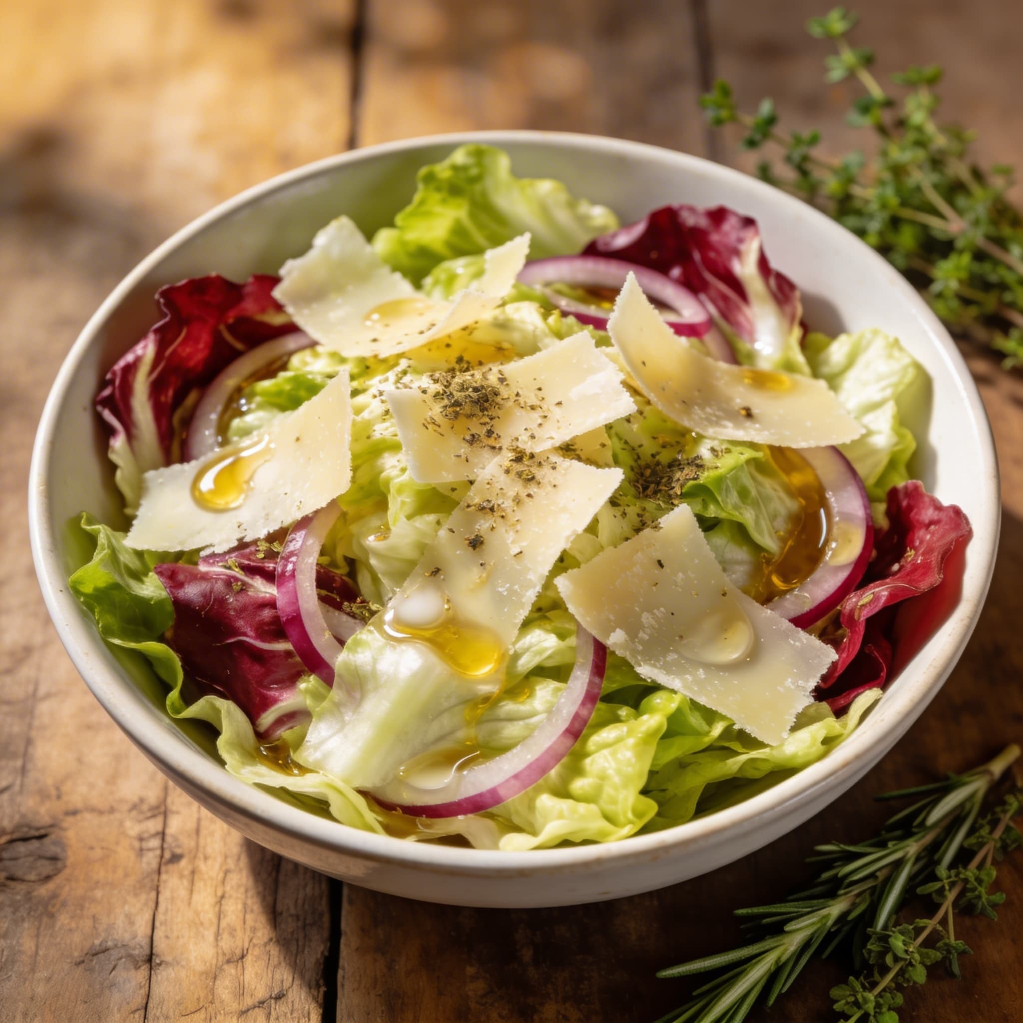 Knackiger Eisbergsalat italienischer Art