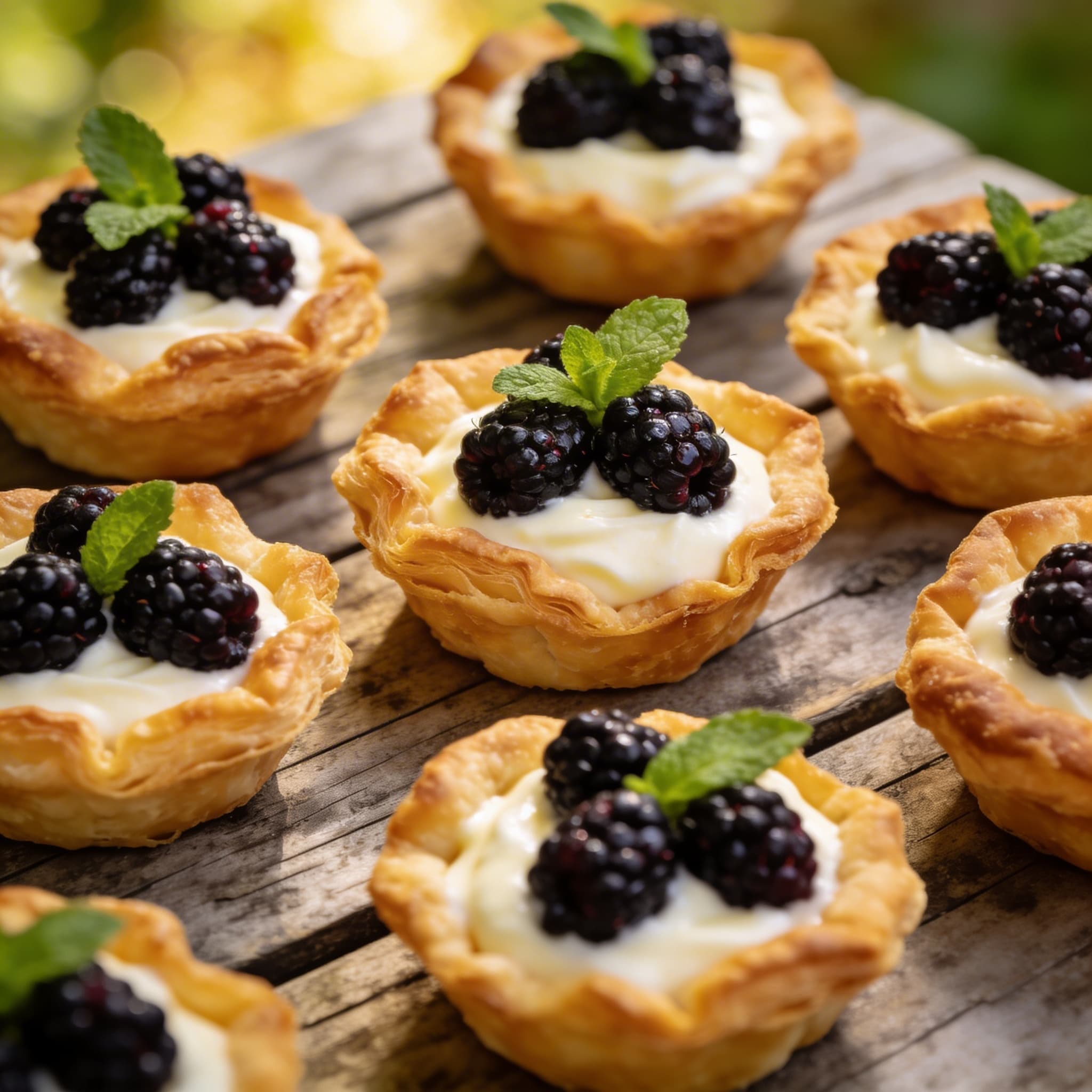 Knusprige Brombeer-Cheesecake-Cups