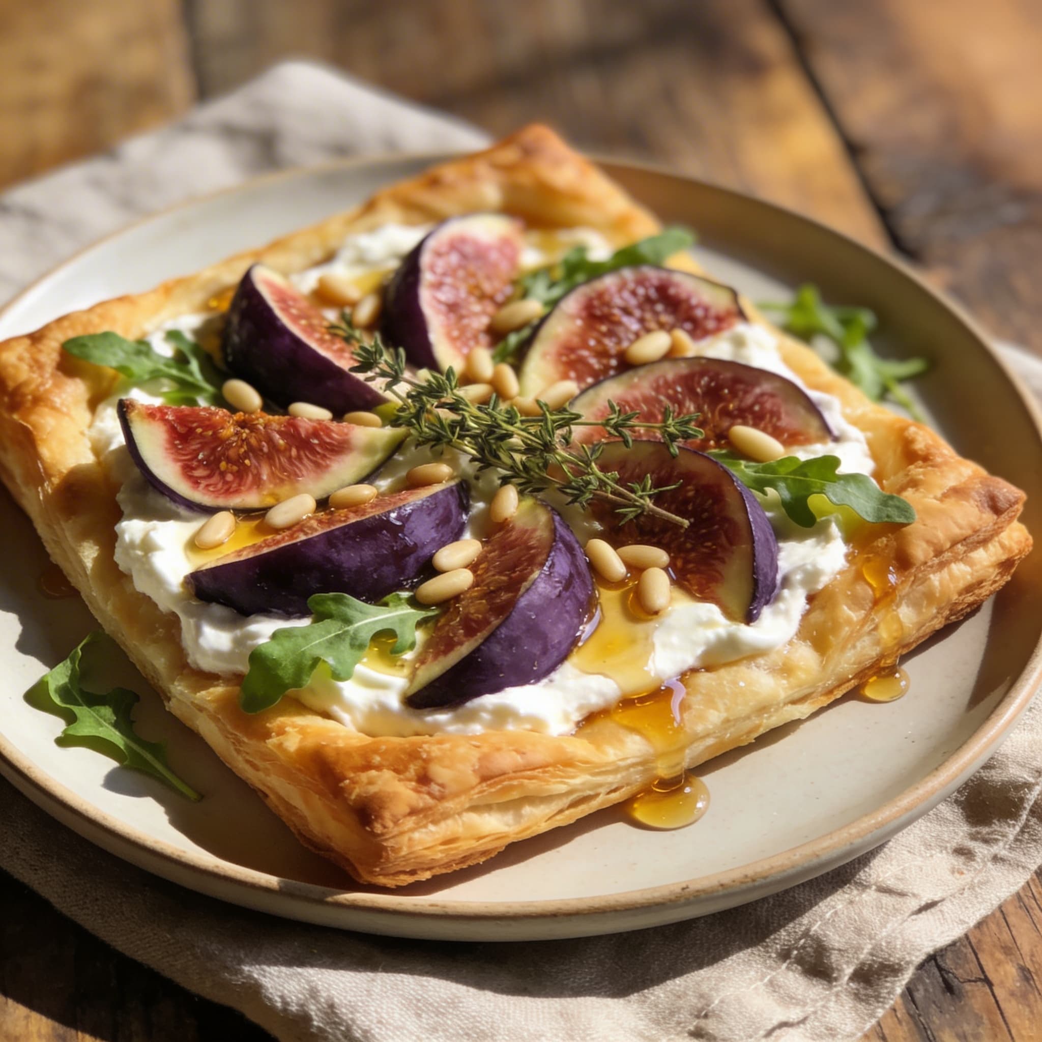 Aromatische Feigentarte mit Ricotta