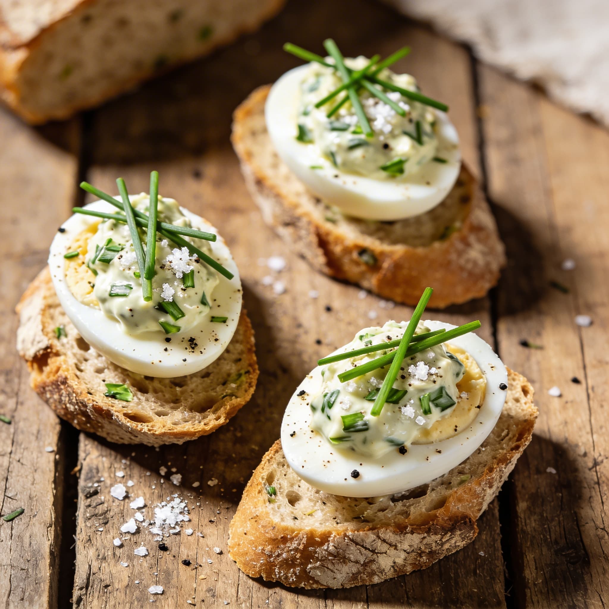 Würzige Bärlauch-Eier mit Mayonnaise