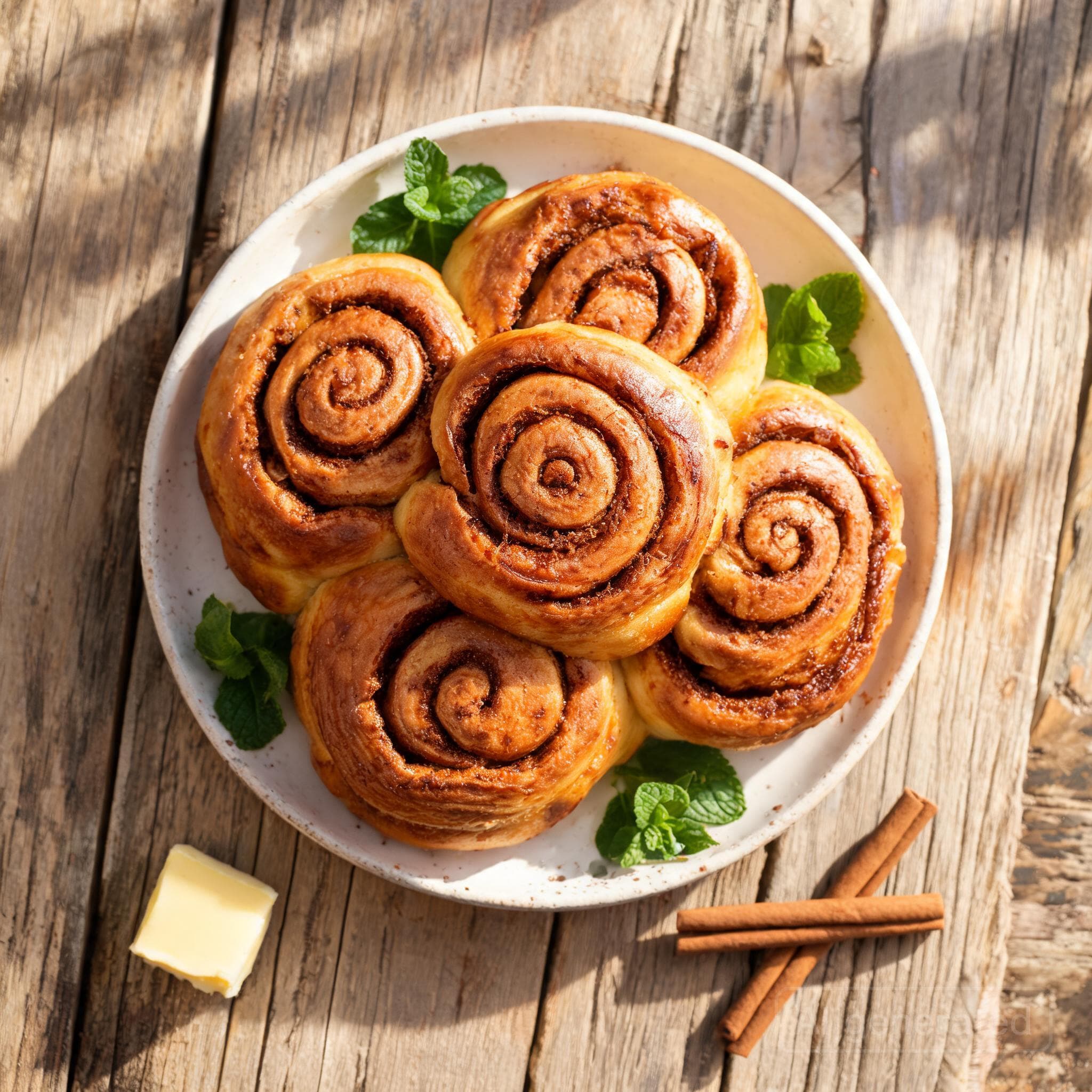Saftige Zimtschnecken aus Hefeteig