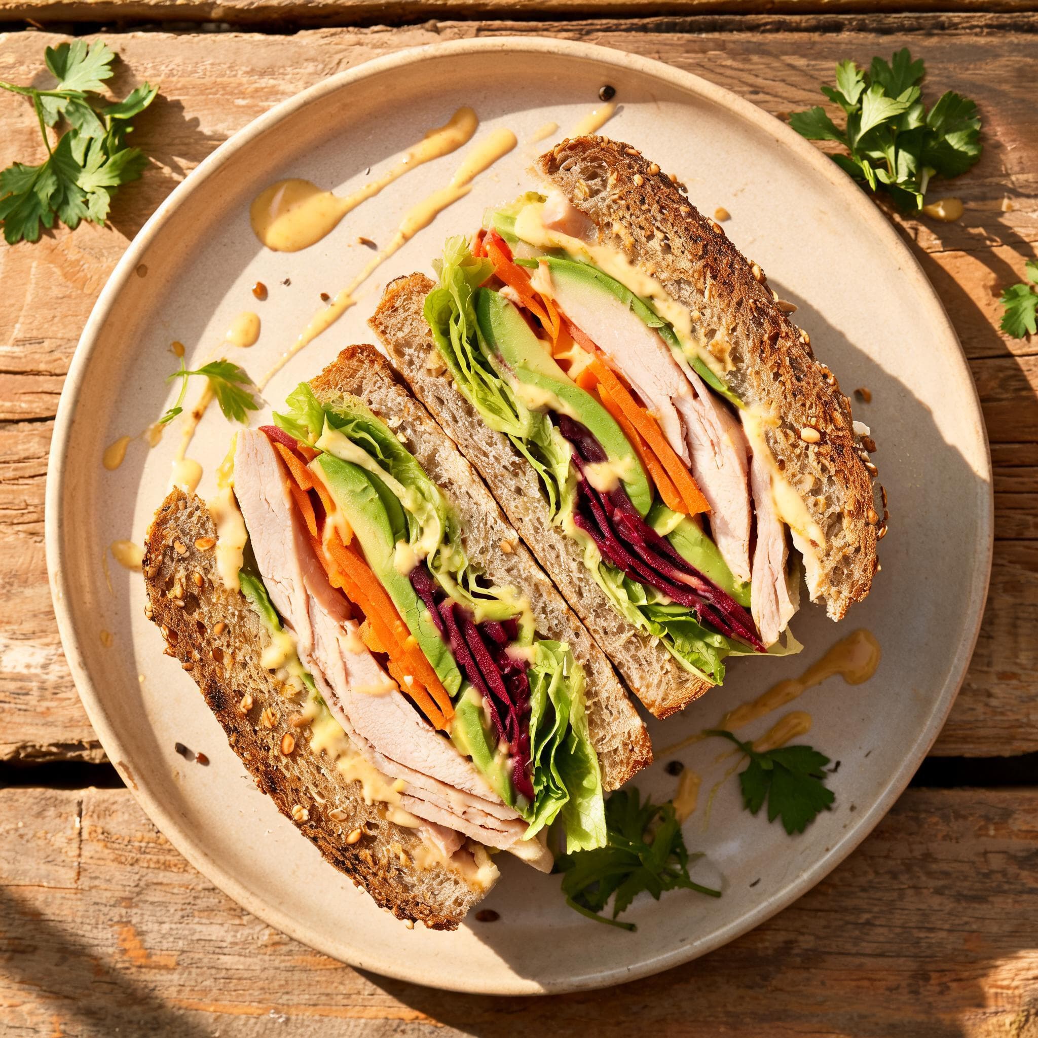 High-Protein Turkey Sandwich