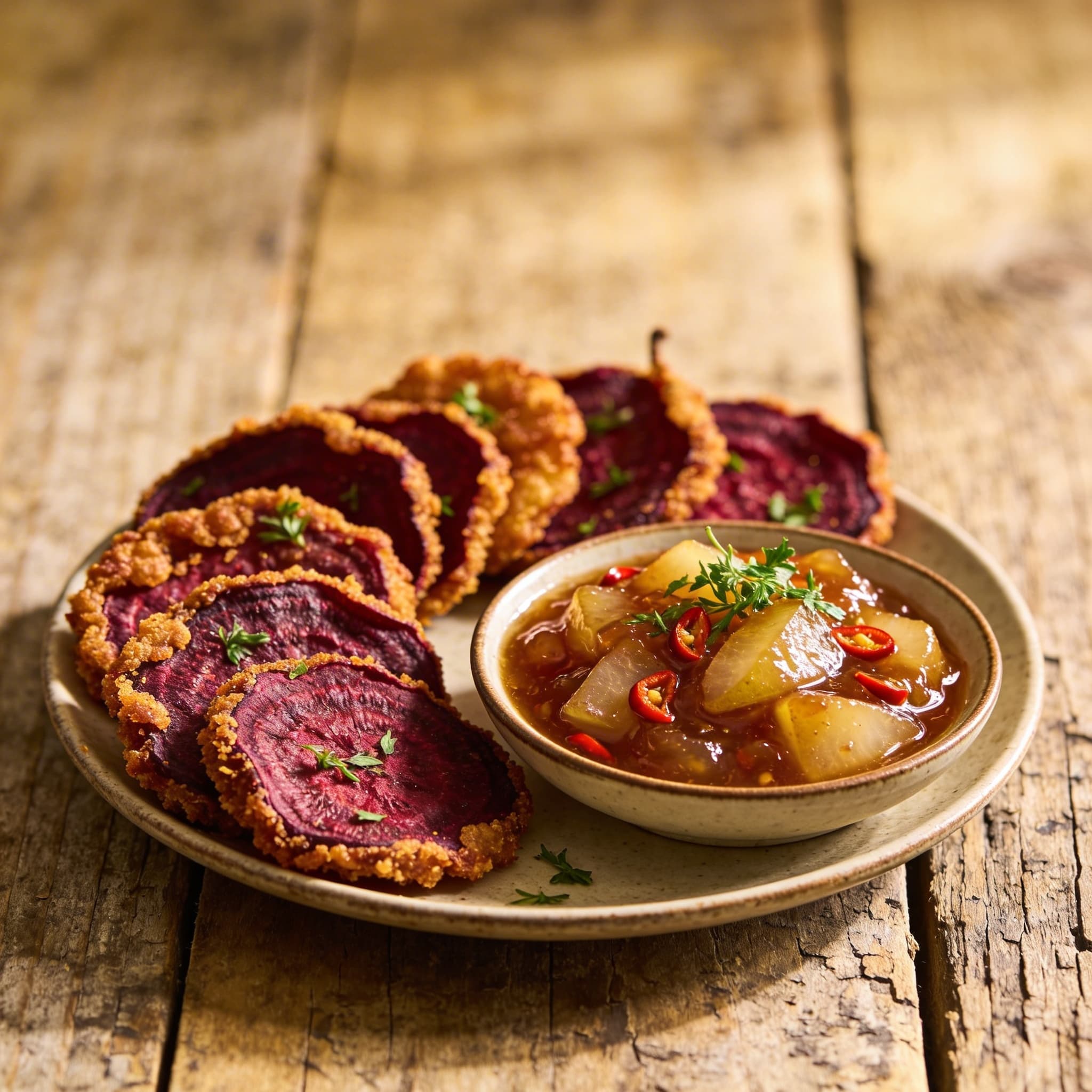 Frittierte Rote Bete Chutney