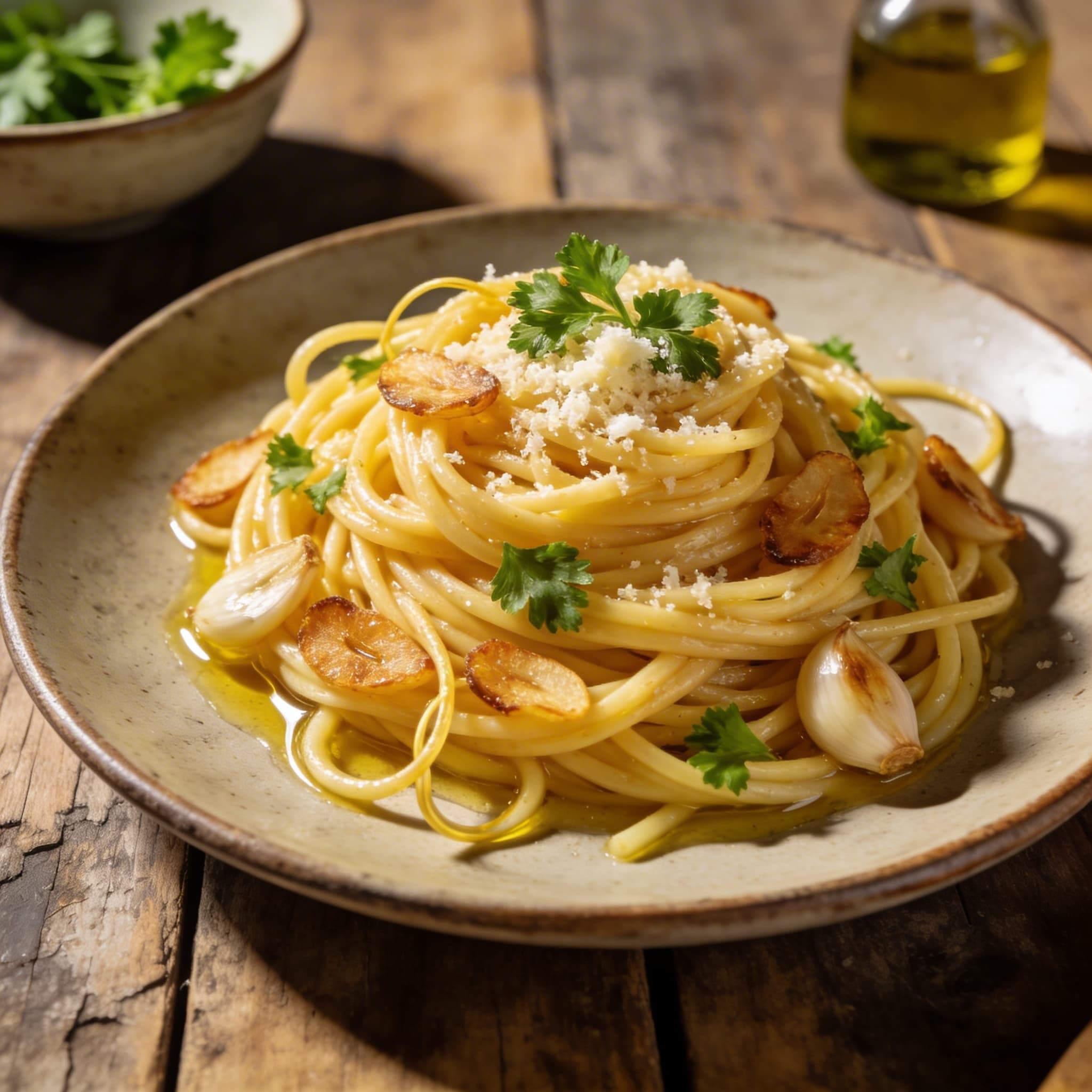 Klassische Spaghetti Aglio e Olio