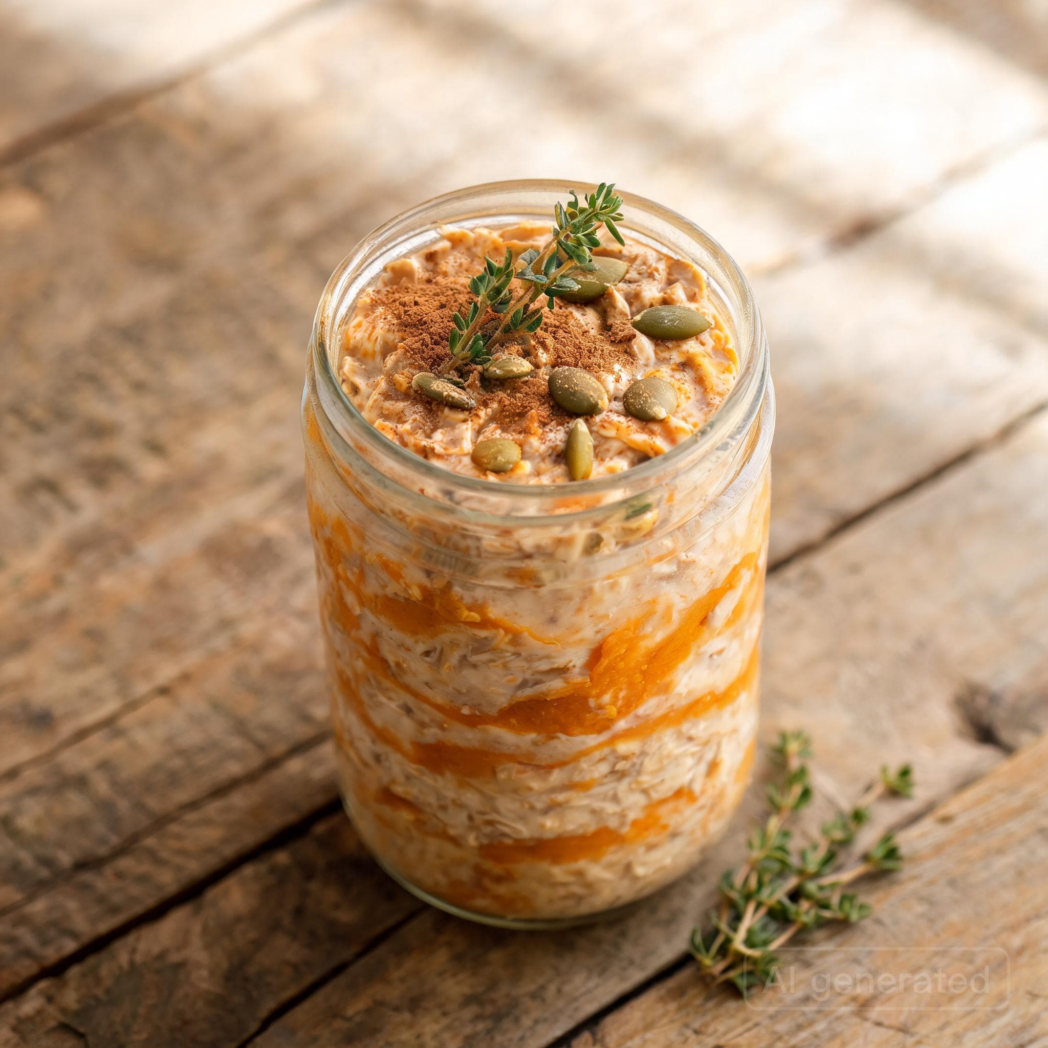Kürbis-Zimt Overnight Oats