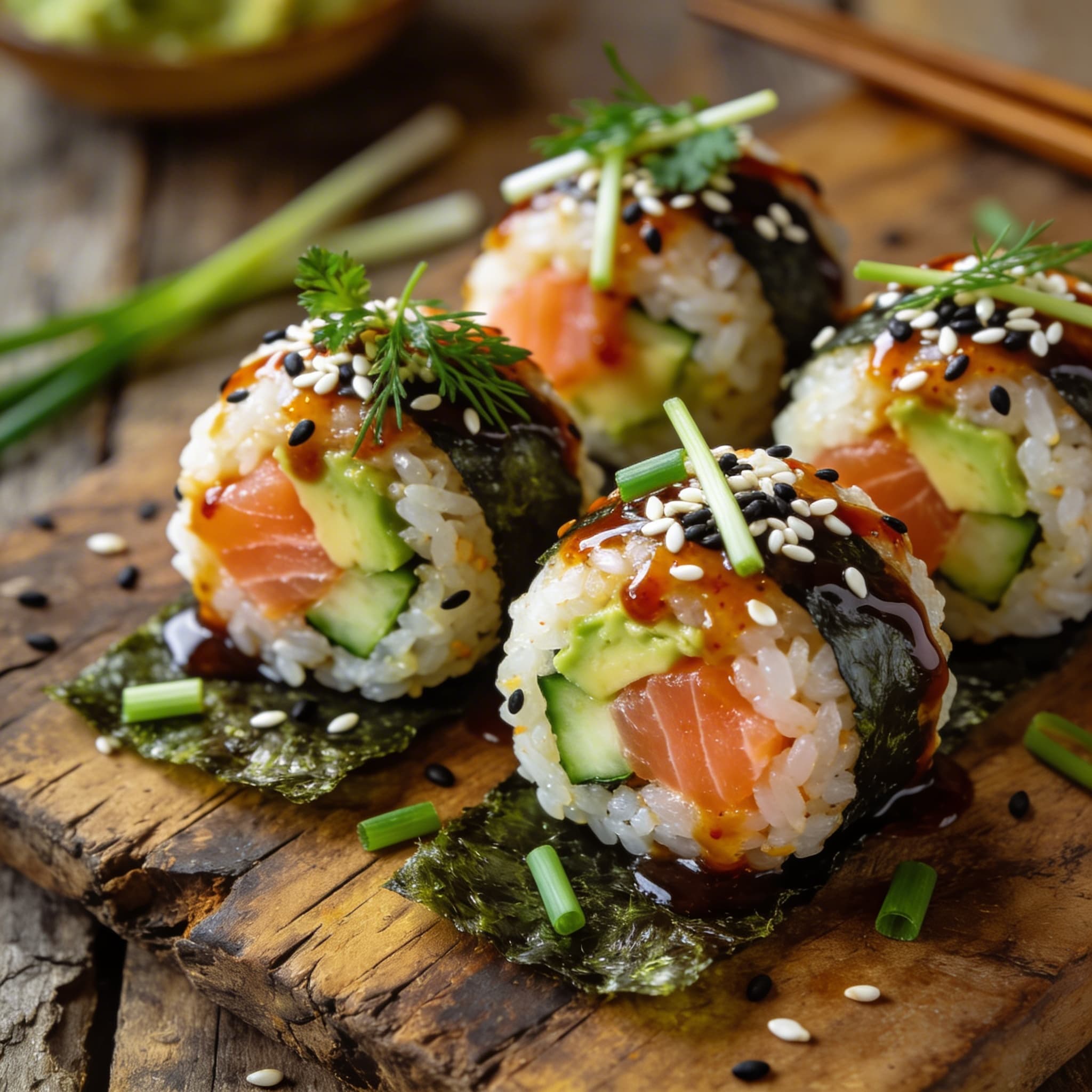 California-Style Sushi-Balls