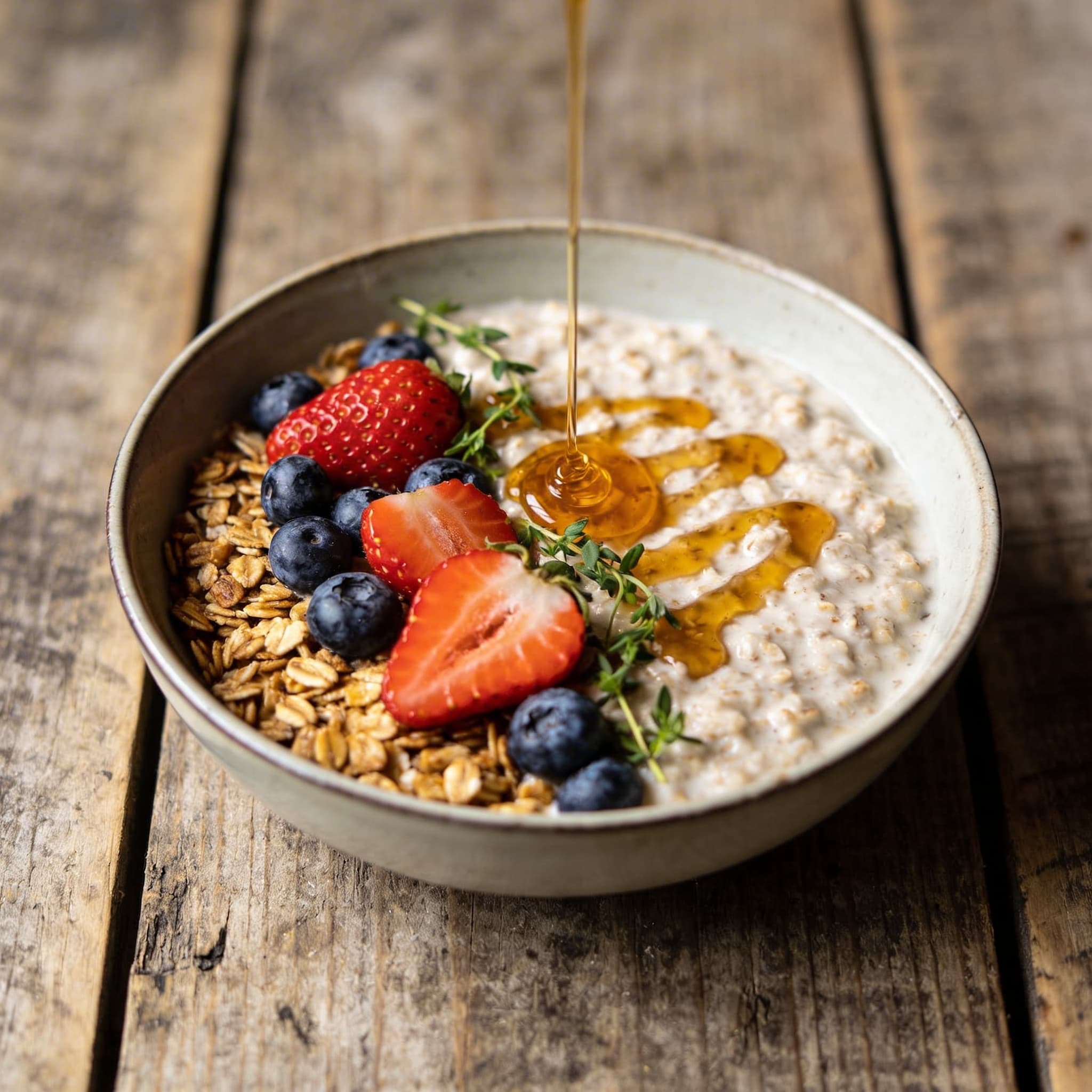 Cremiges Beeren-Hafer-Porridge
