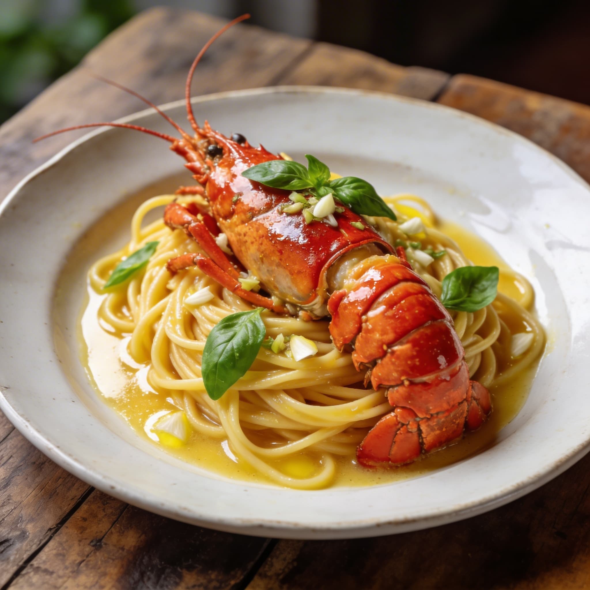 Edle Linguine mit Hummer