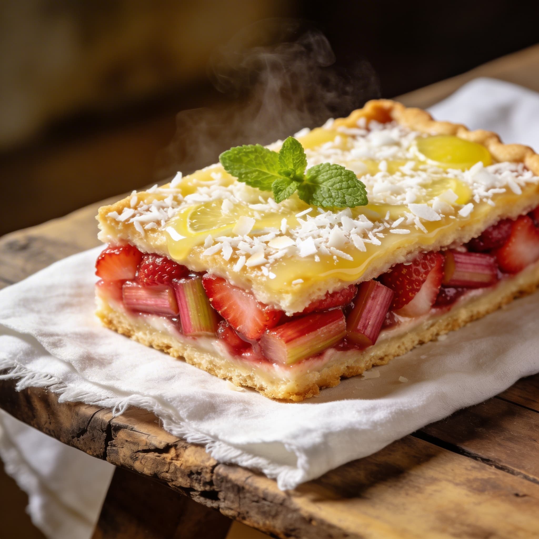 Fruchtige Kokos-Schnitten backen