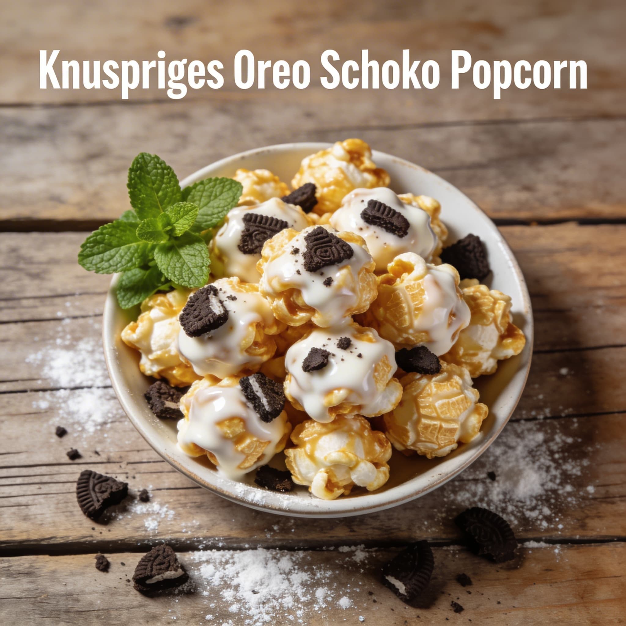 Knuspriges Oreo Schoko Popcorn