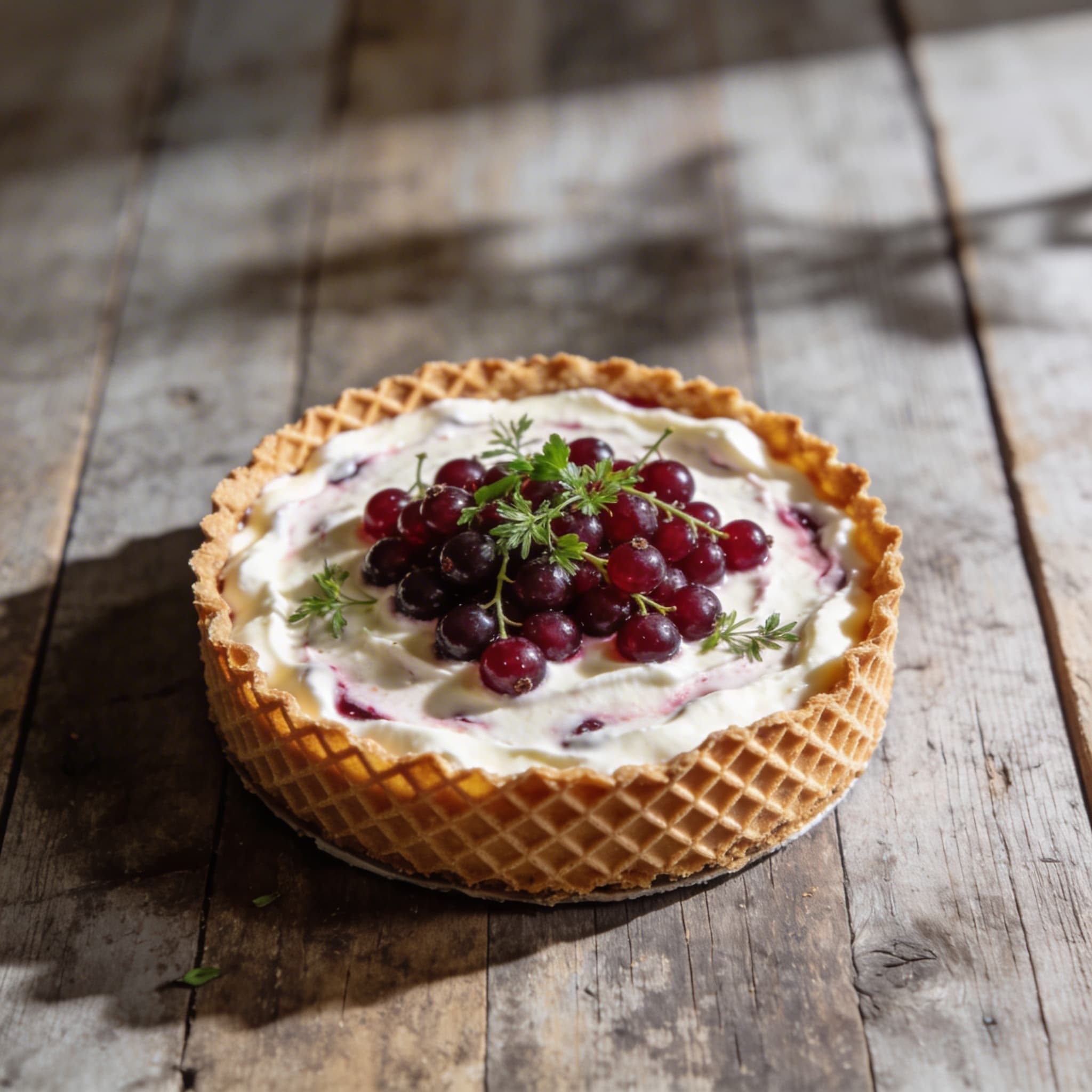 Feine Johannisbeer-Quark-Torte