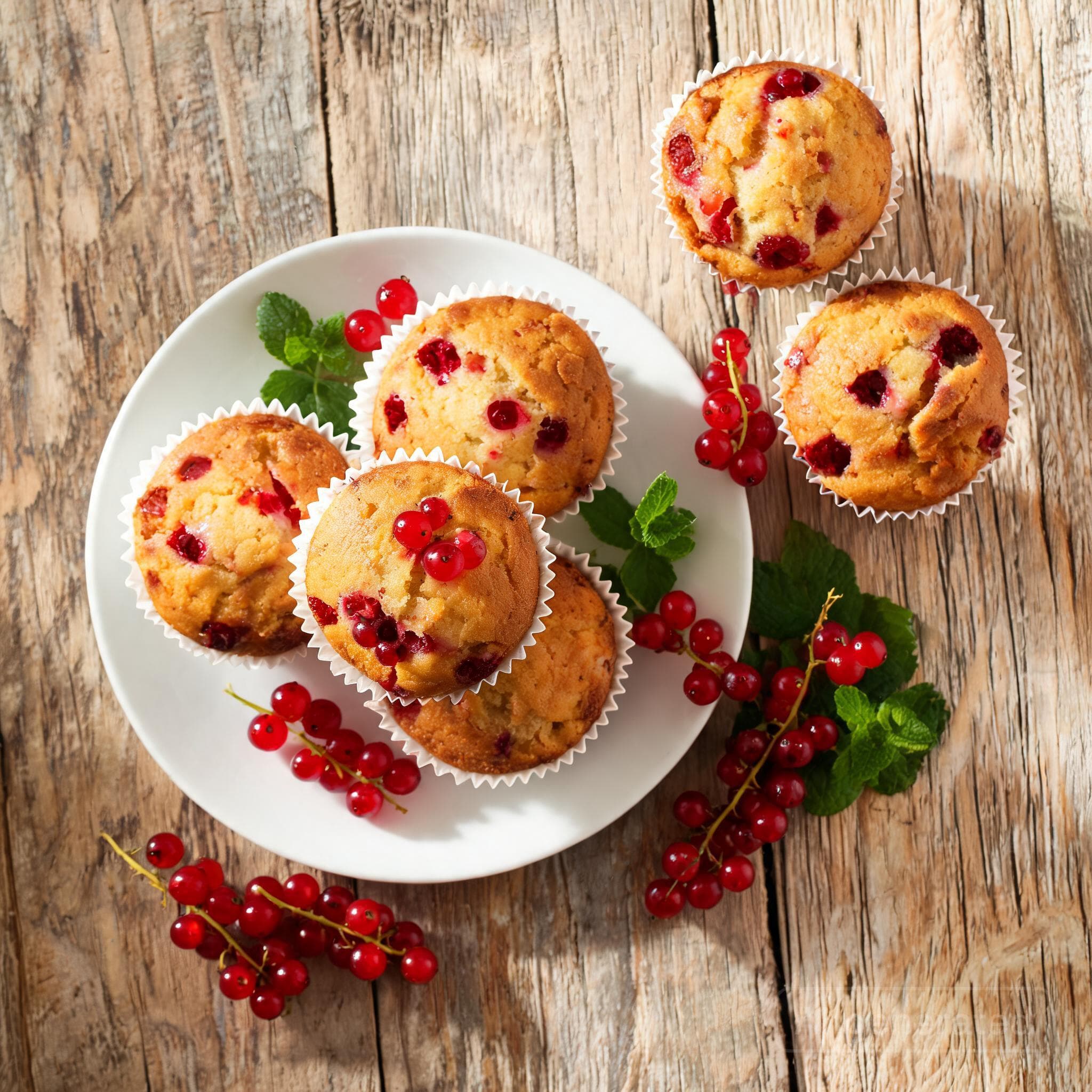Saftige Johannisbeer-Joghurt-Muffins