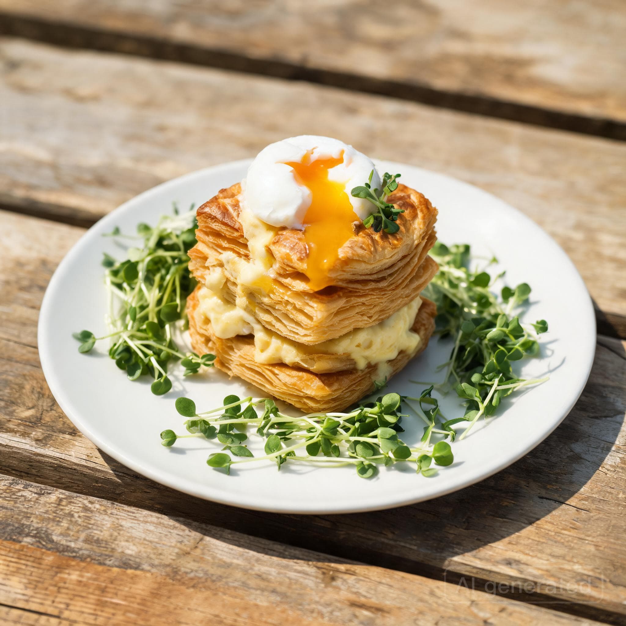 Blätterteig-Türmchen mit Gruyère-Creme