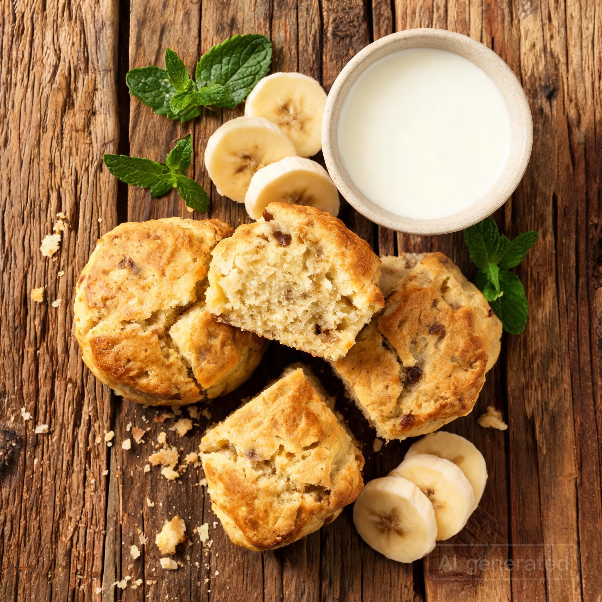 Saftige Bananen-Scones zum Frühstück
