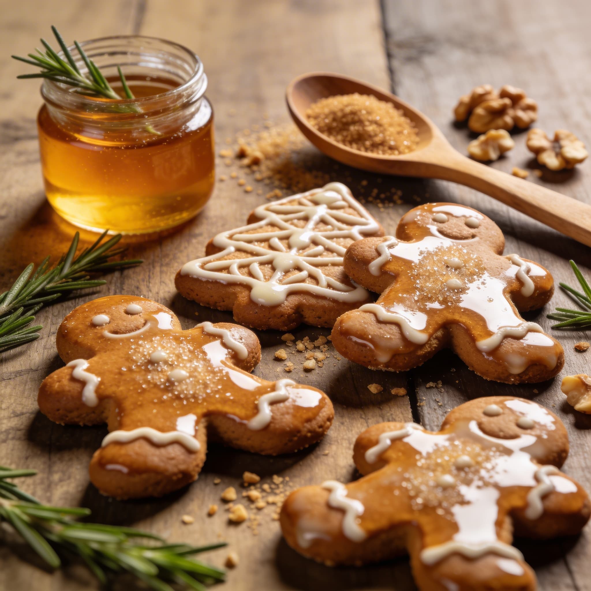 Gewürzte Honig-Lebkuchen