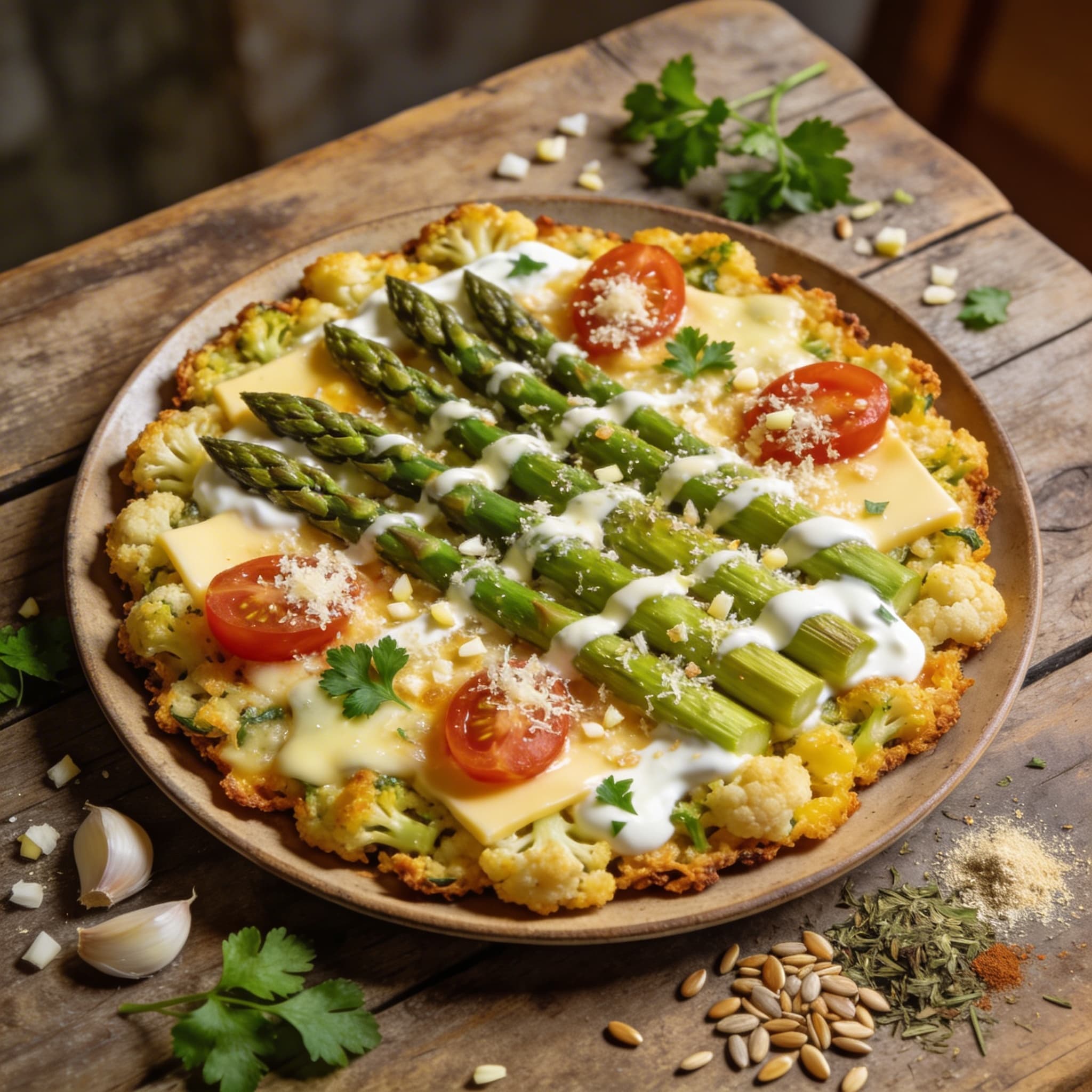Low-Carb Blumenkohl-Pizza