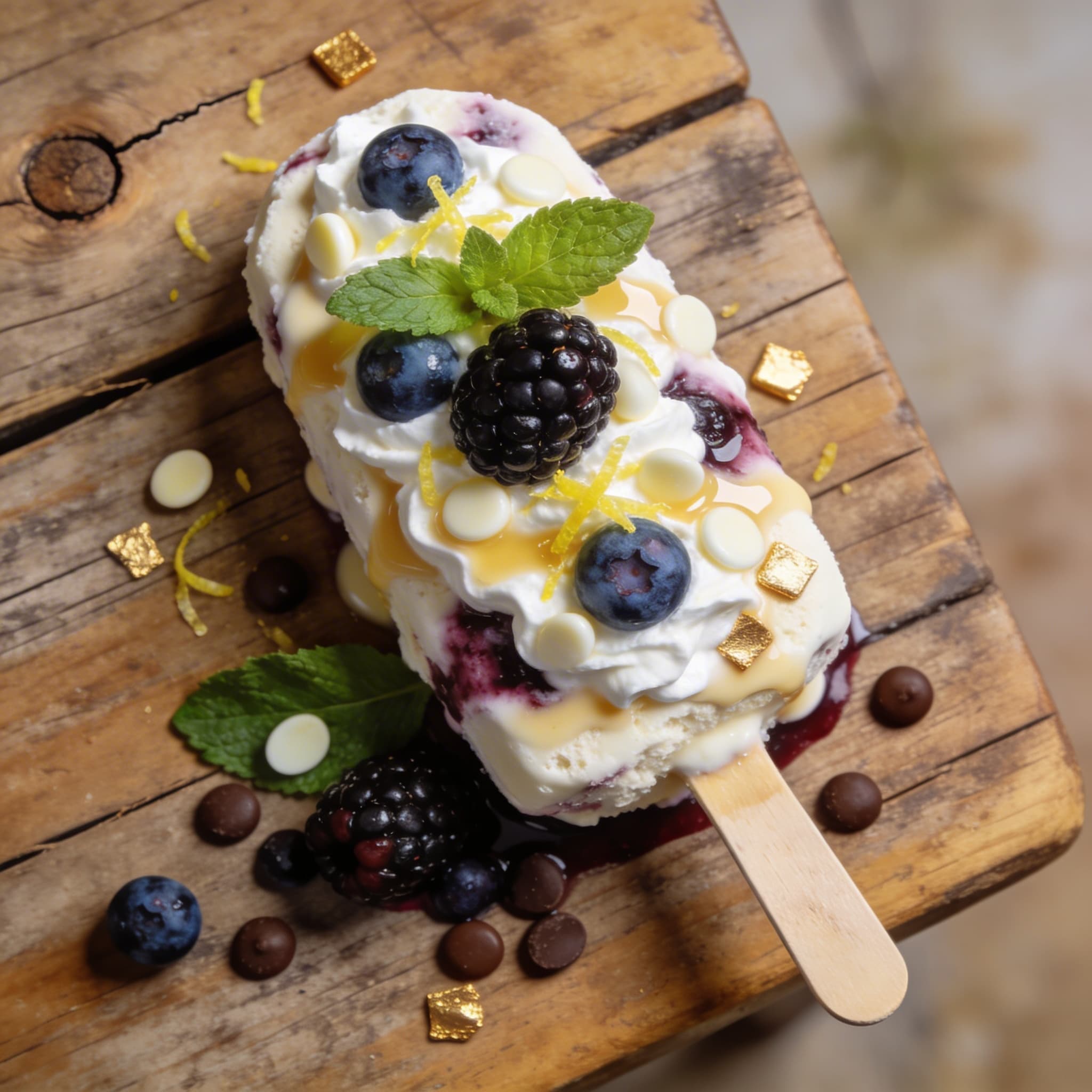 Cremiges Beeren-Sahneeis