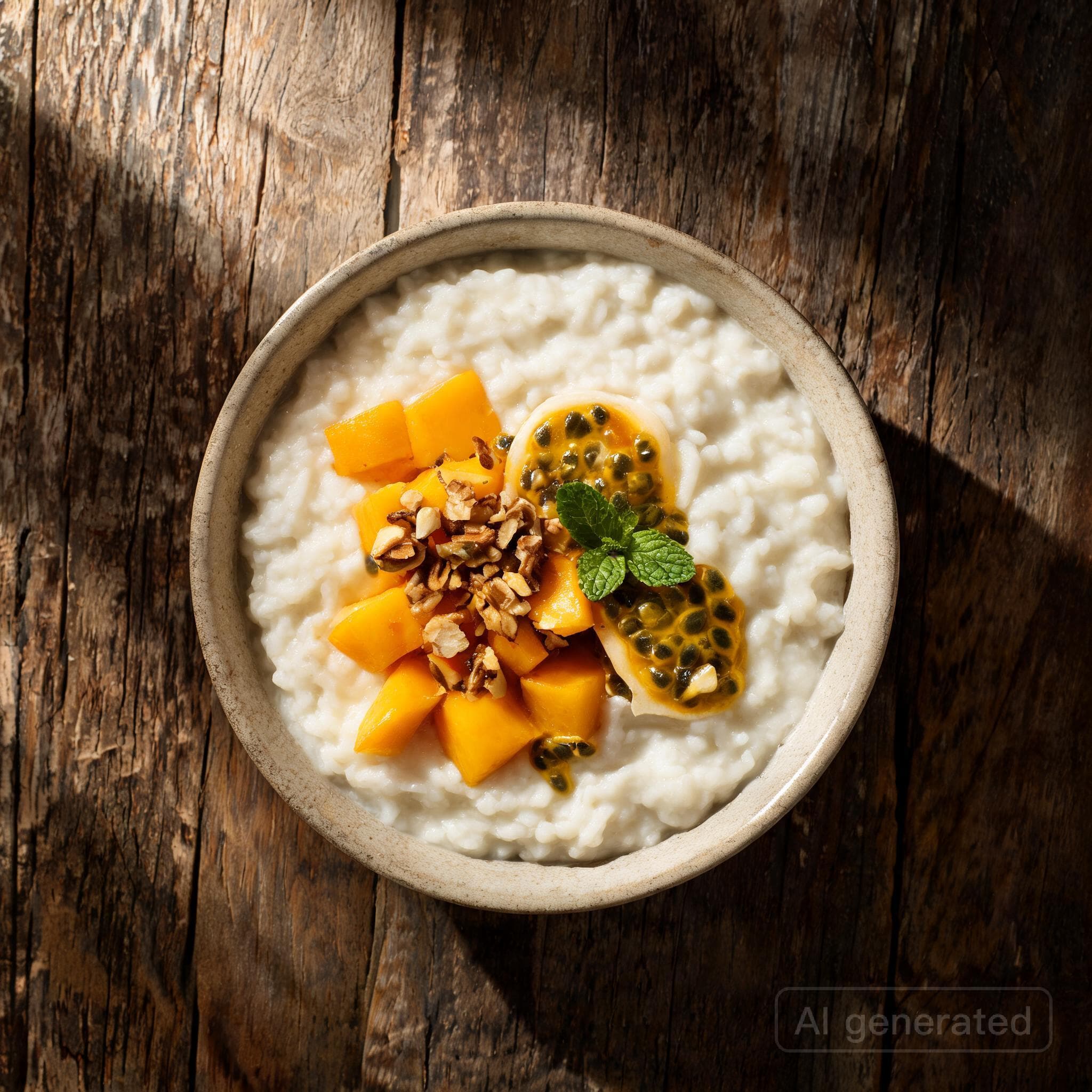 Cremiger Milchreis mit Mango