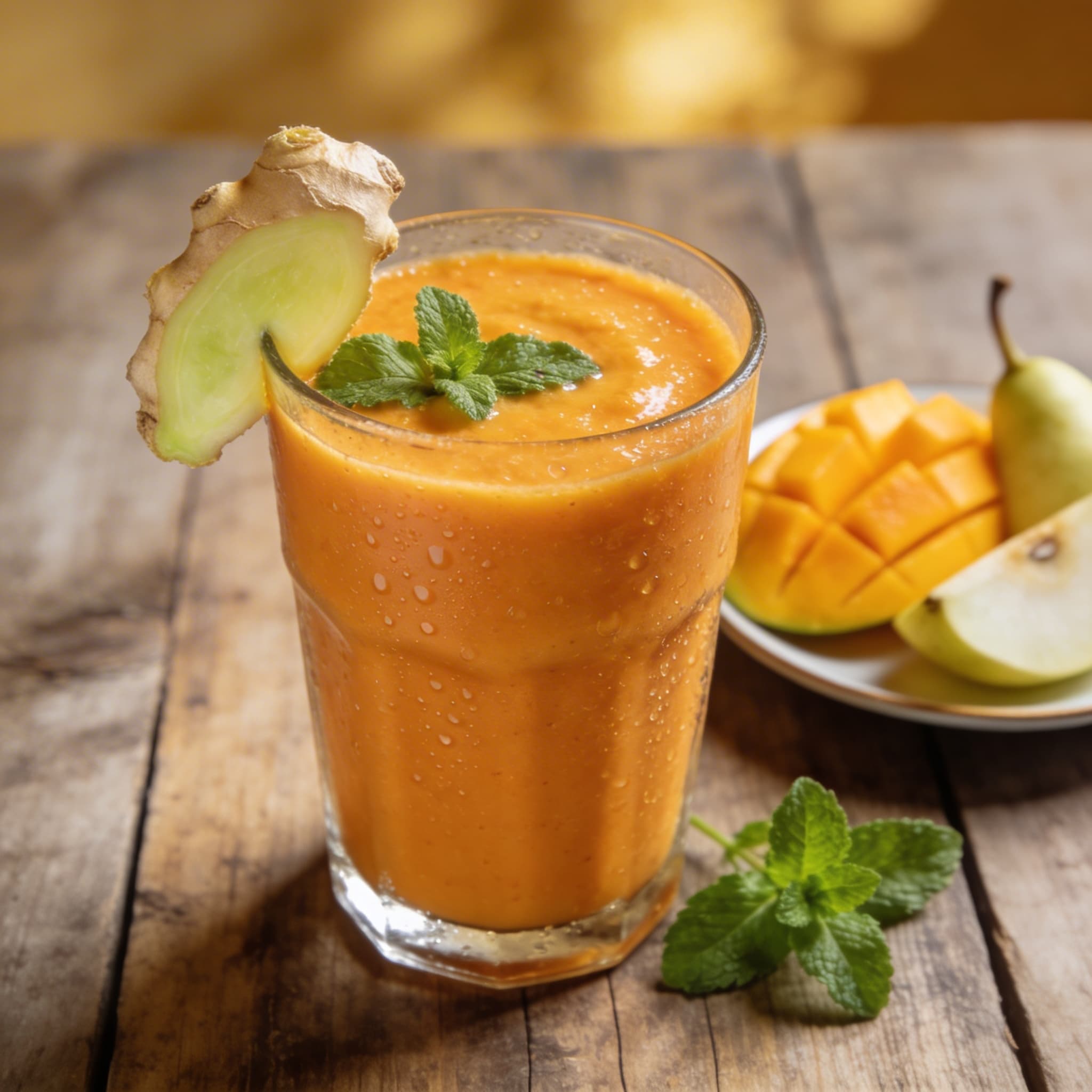 Fruchtiger Mango-Ingwer-Smoothie